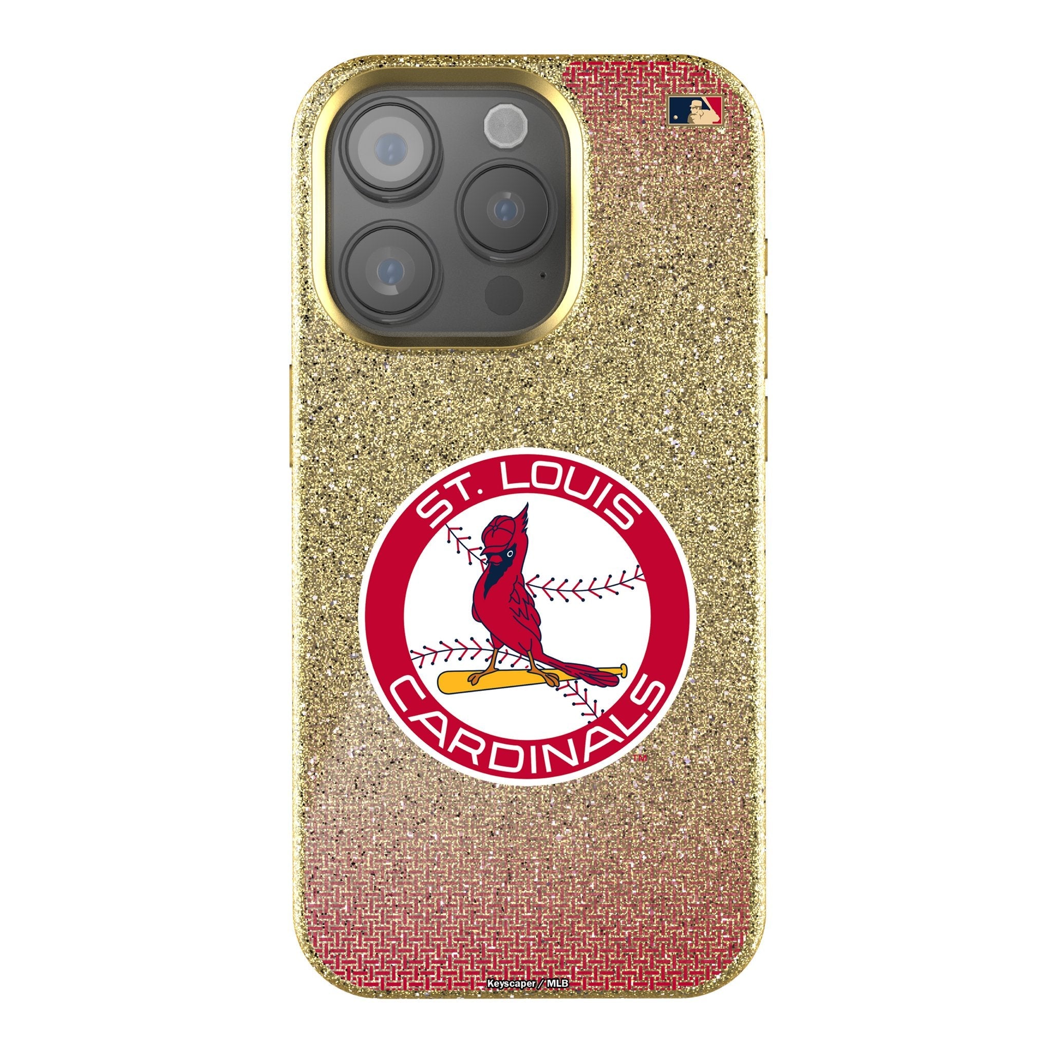 St Louis Cardinals 1966-1997 - Cooperstown Collection Linen Bling Phone Case for Apple iPhone