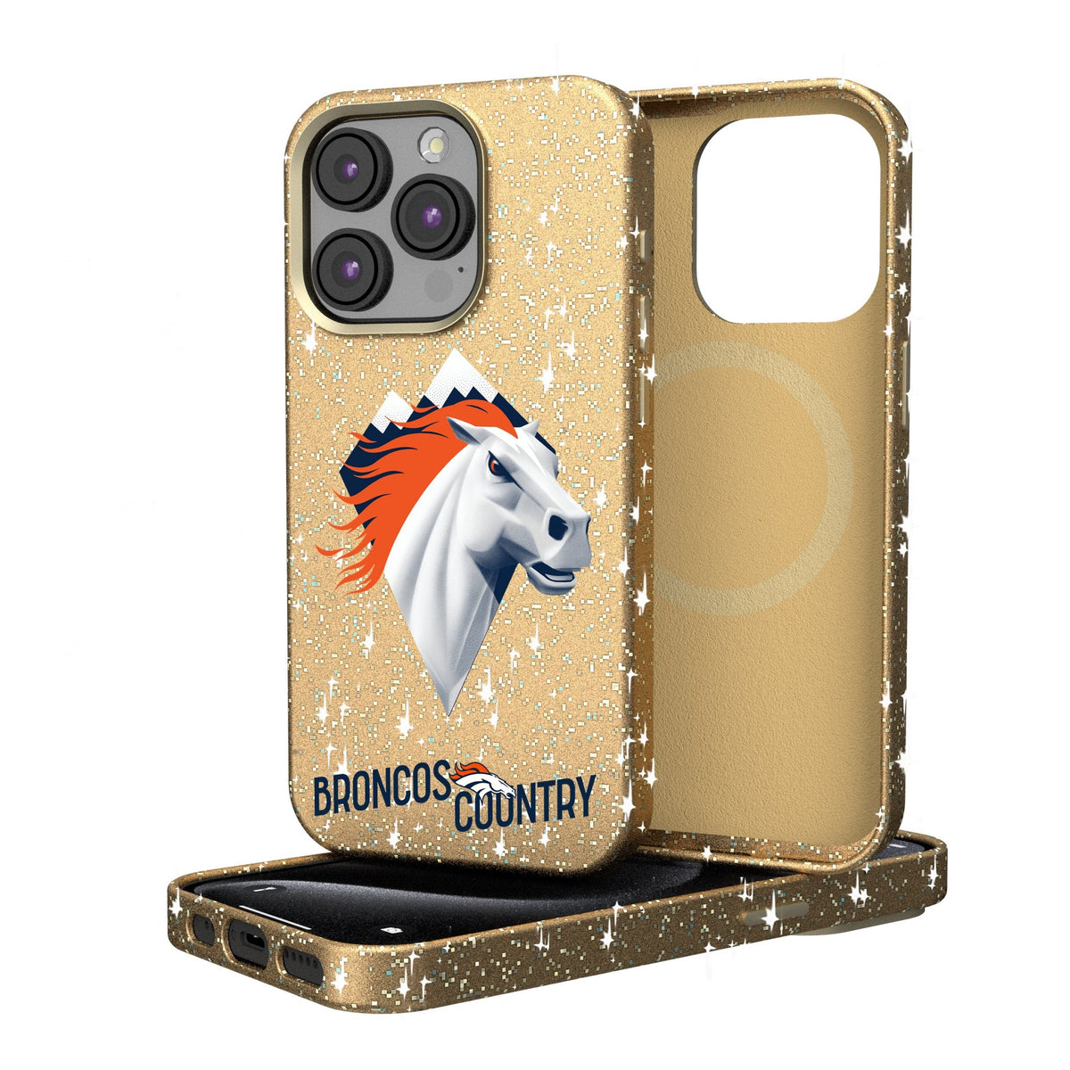 Denver Broncos 2024 Illustrated Limited Edition Bling Phone Case 1