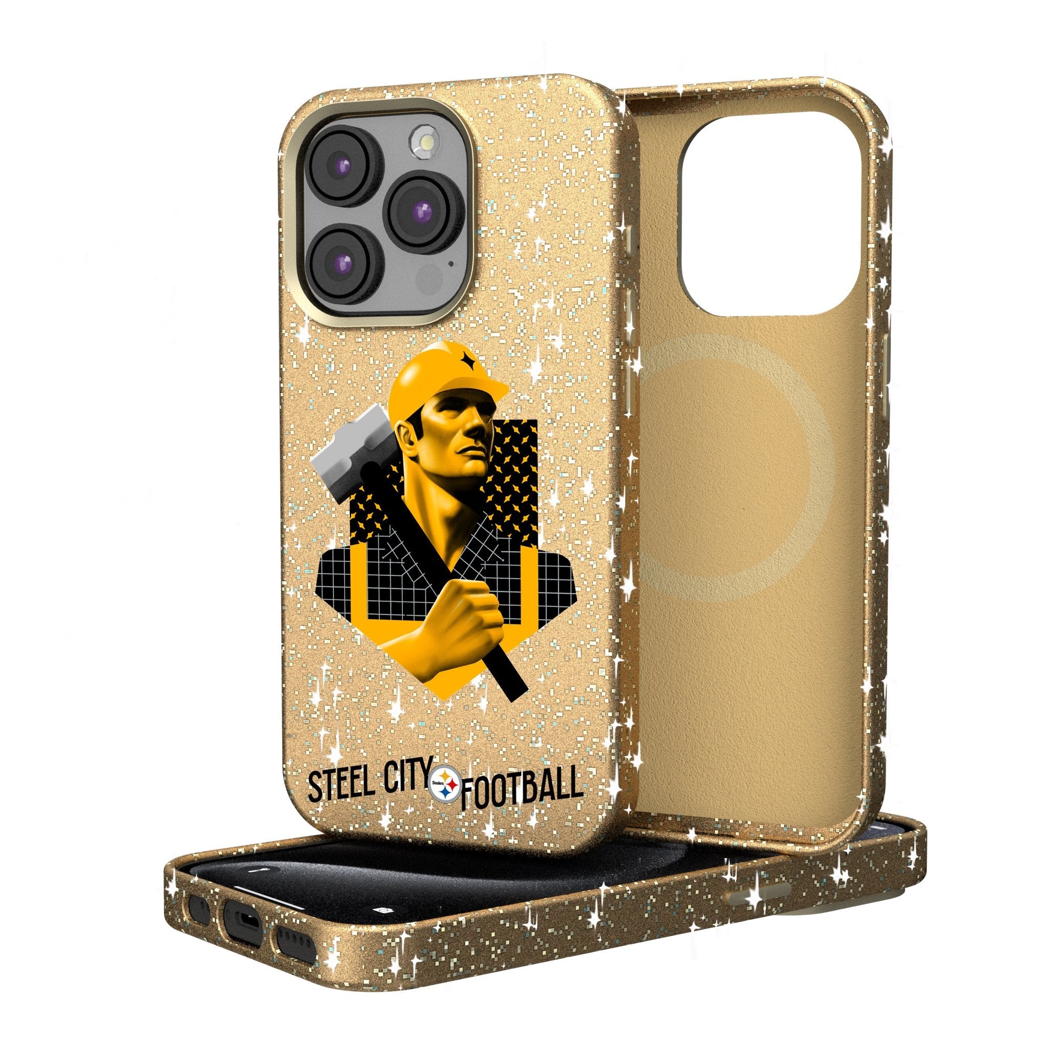Pittsburgh Steelers 2024 Illustrated Limited Edition Bling Phone Case 1