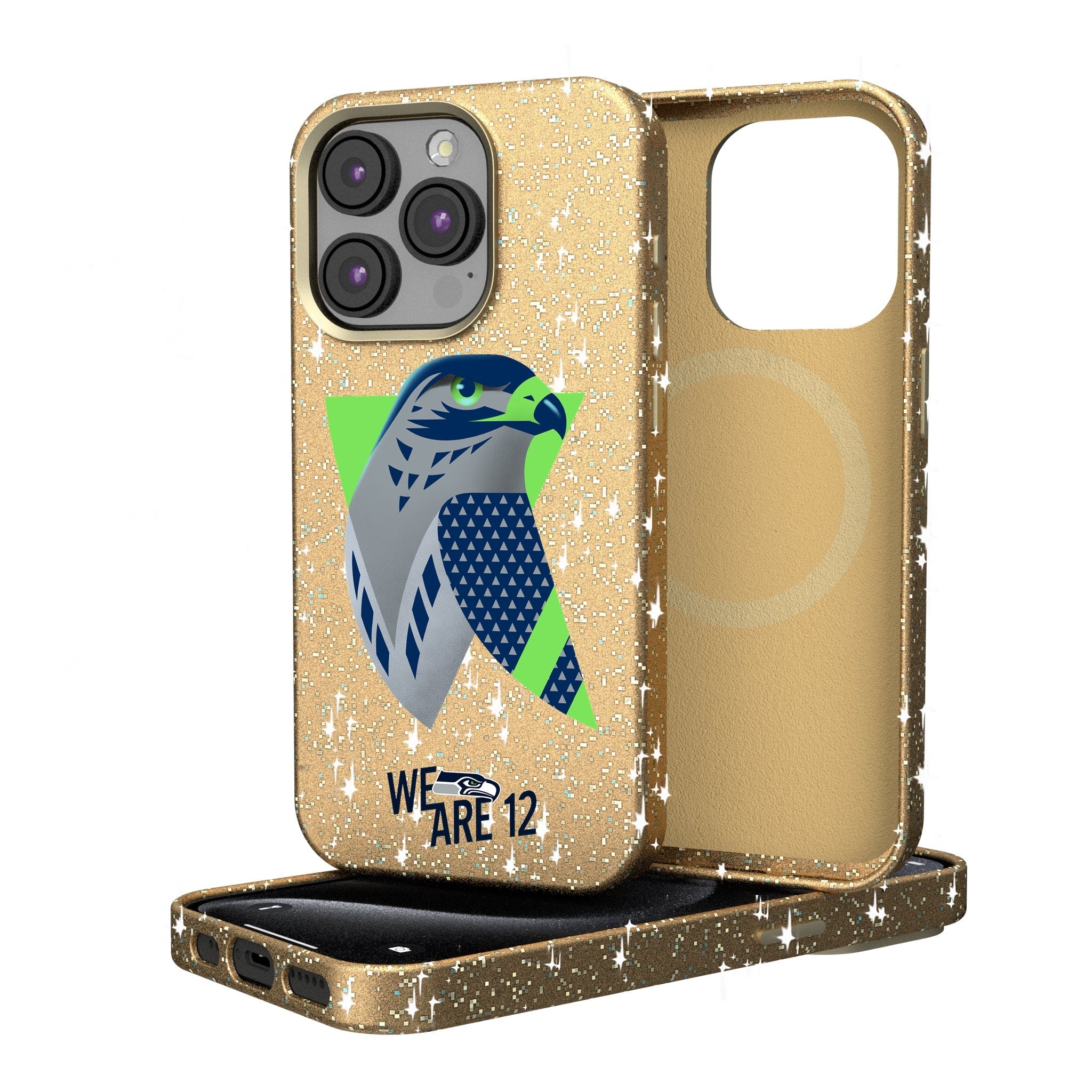 Seattle Seahawks 2024 Illustrated Limited Edition Bling Phone Case 1