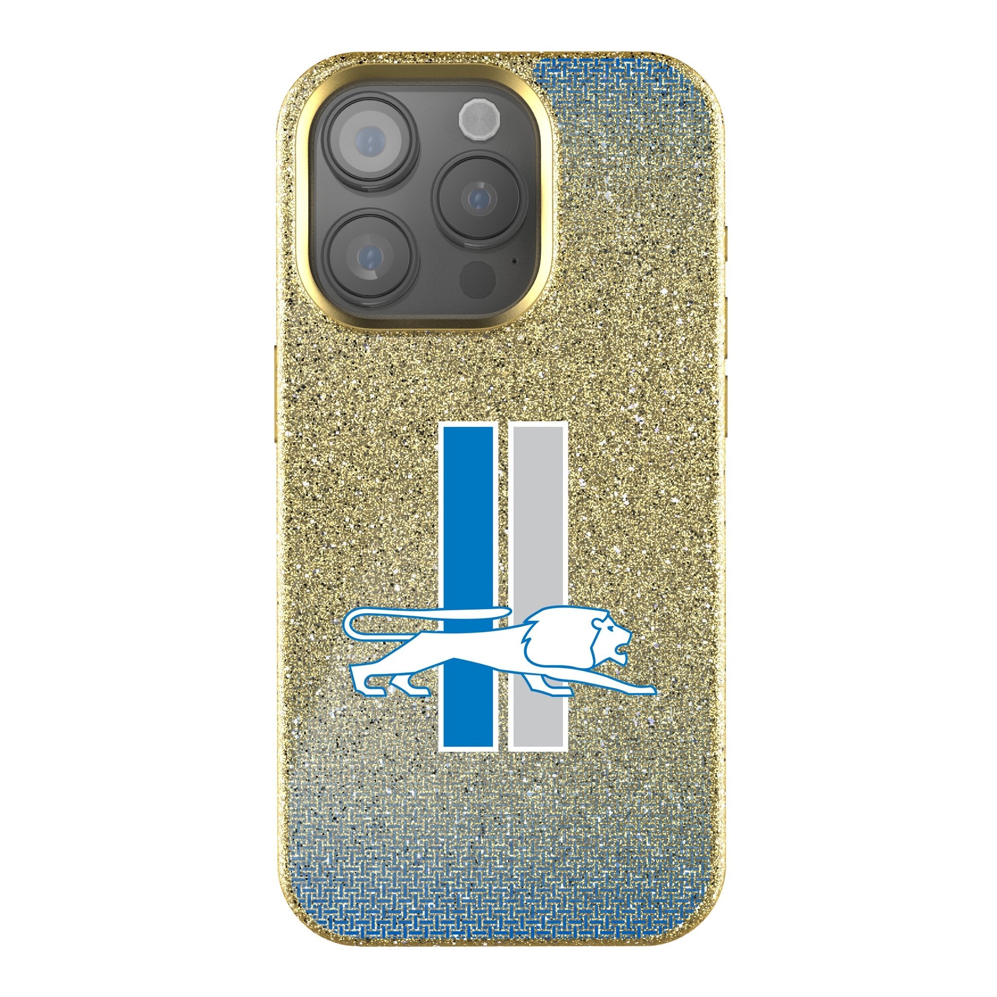Detroit Lions Retro Linen Bling Phone Case for Apple iPhone 1