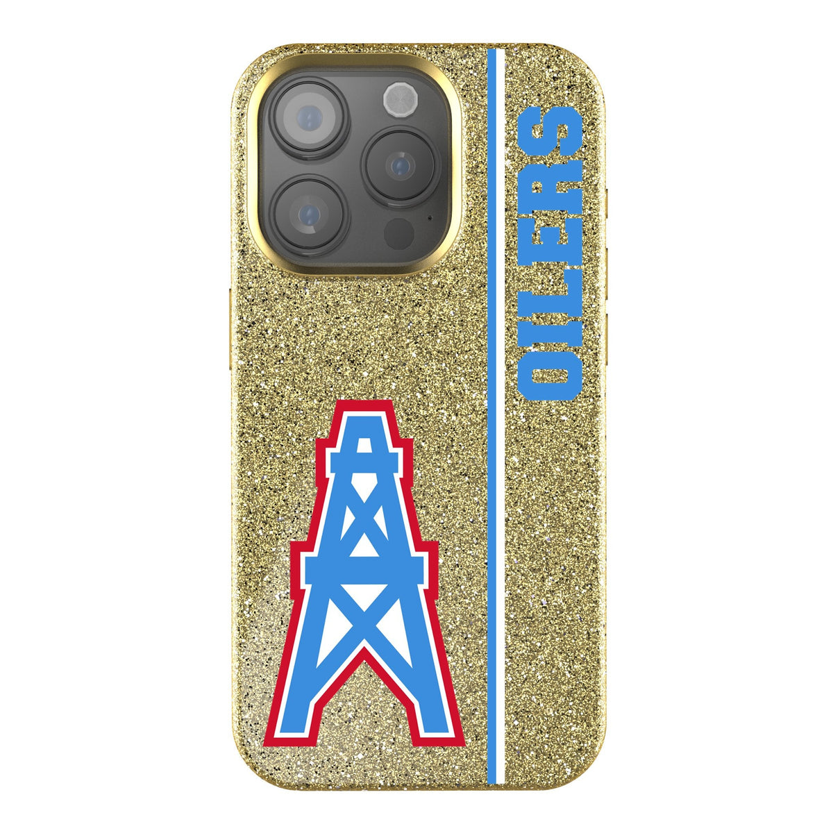 Houston Oilers Historic Collection Sidebar Bling Phone Case 1