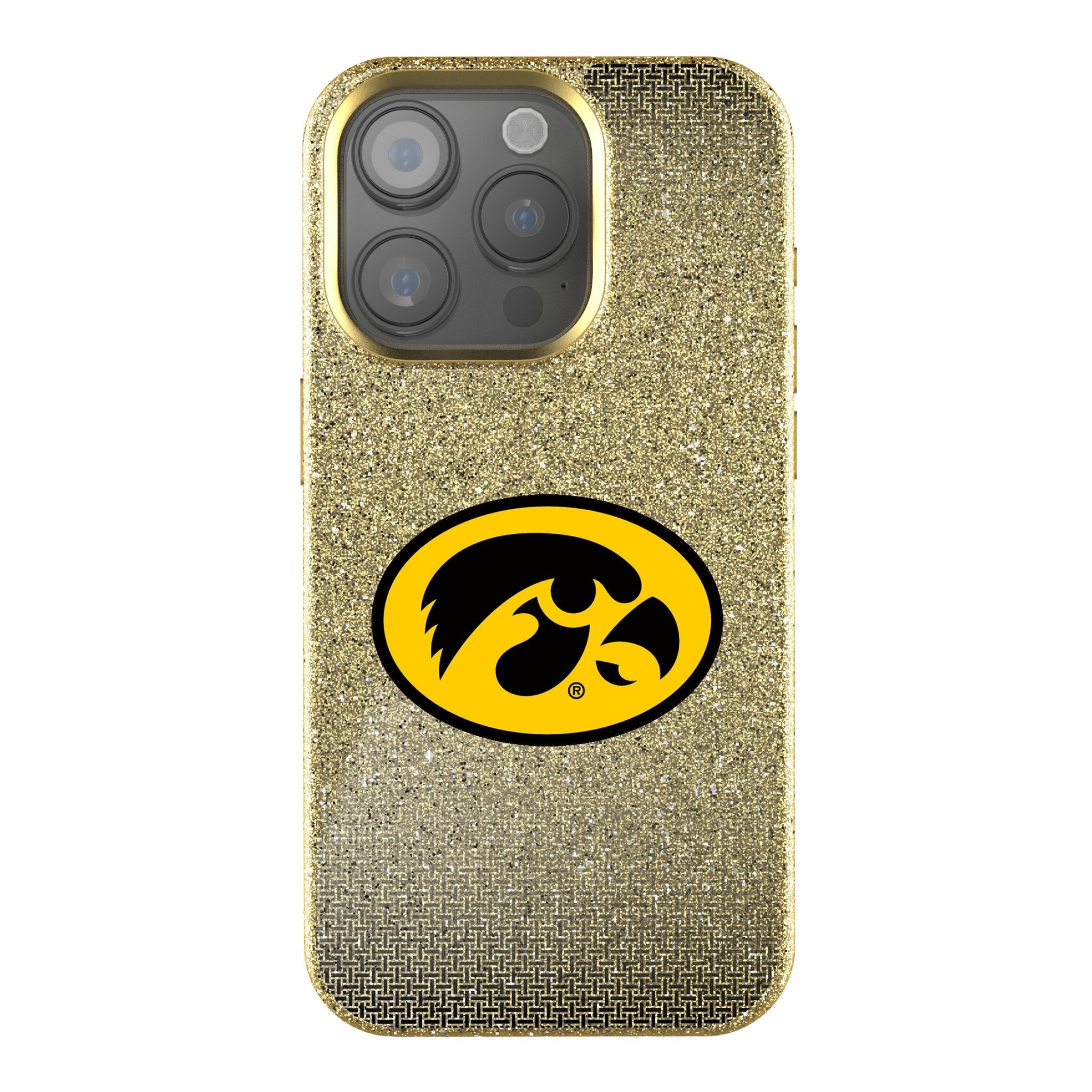 University of Iowa Hawkeyes Linen Bling Phone Case for Apple iPhone 1