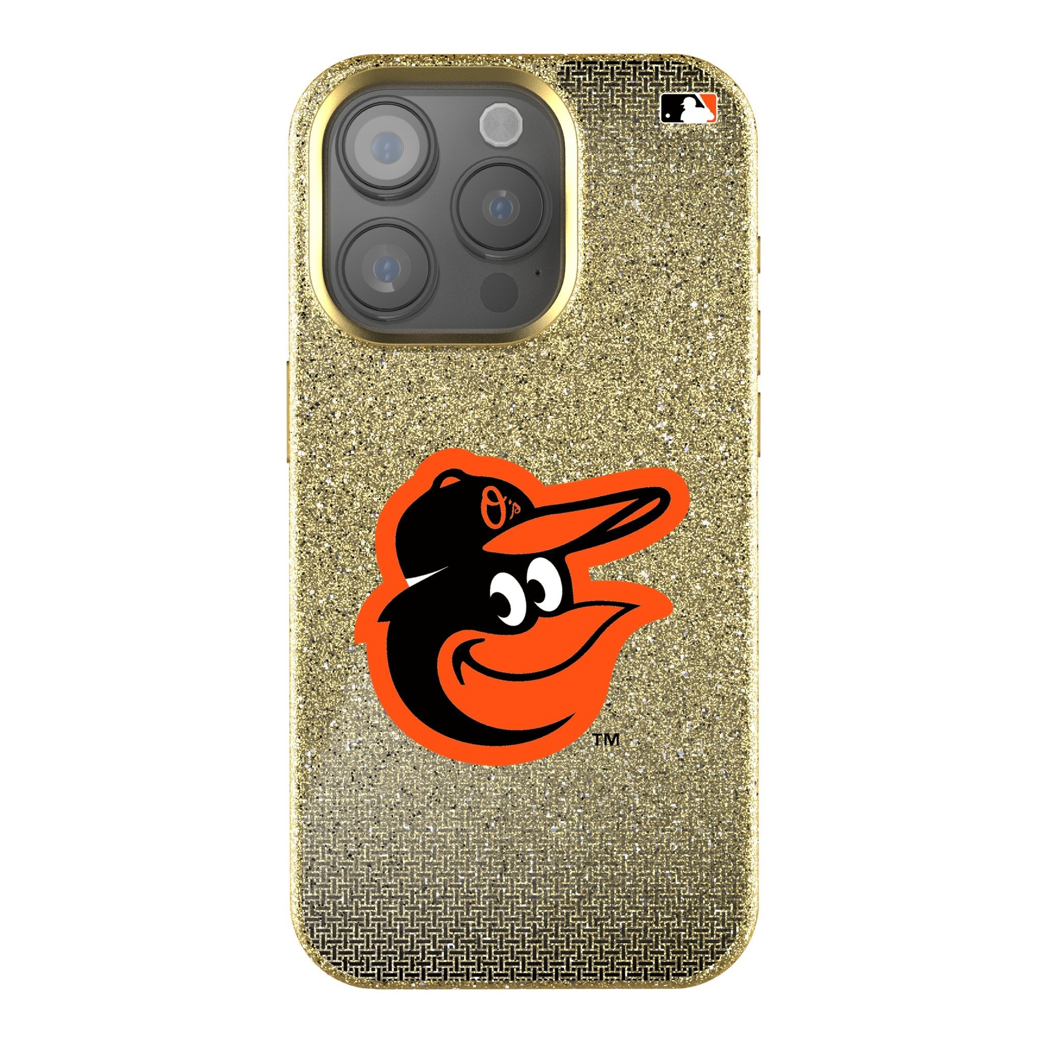 Baltimore Orioles Linen Bling Phone Case for Apple iPhone