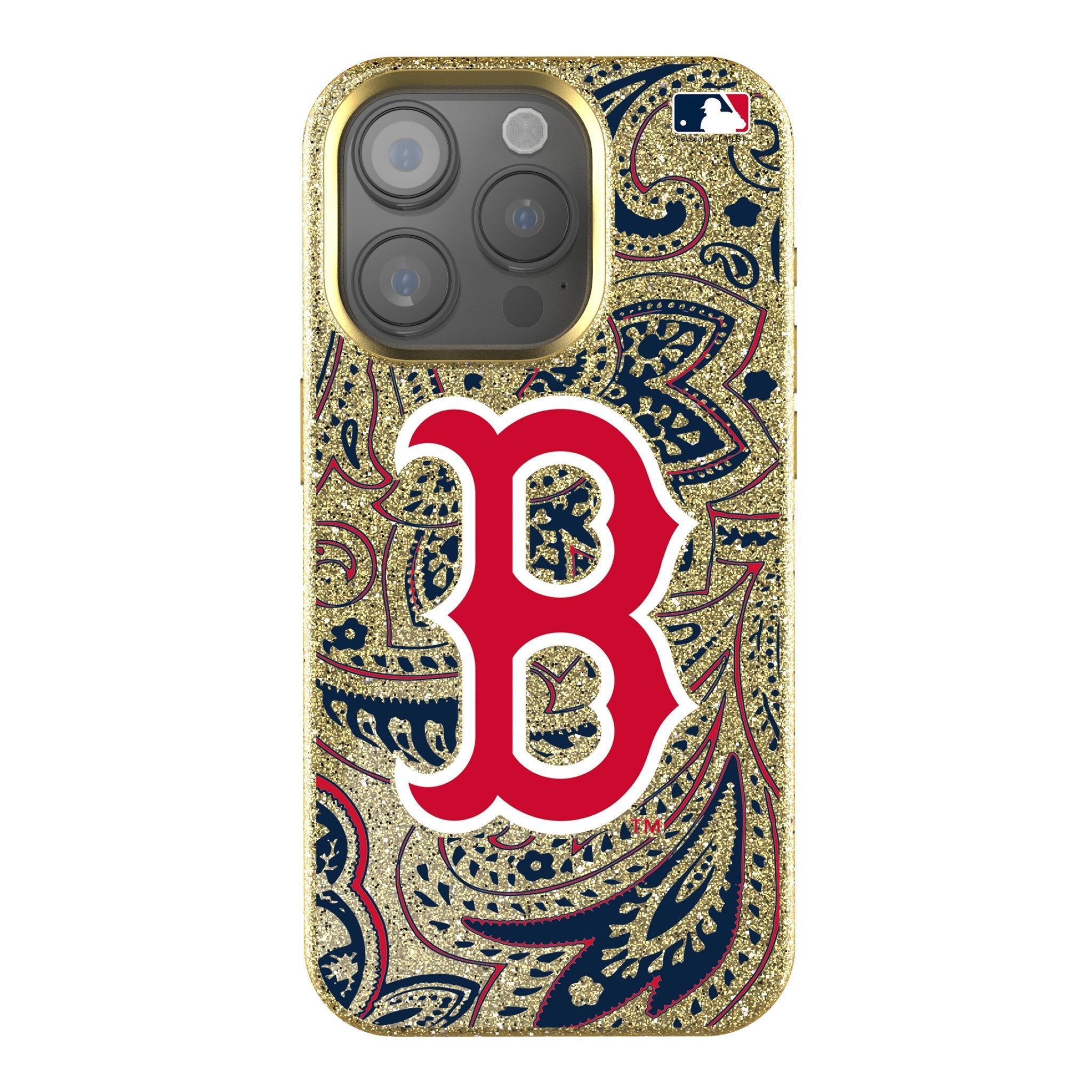 Boston Red Sox Paisley Bling Phone Case 1
