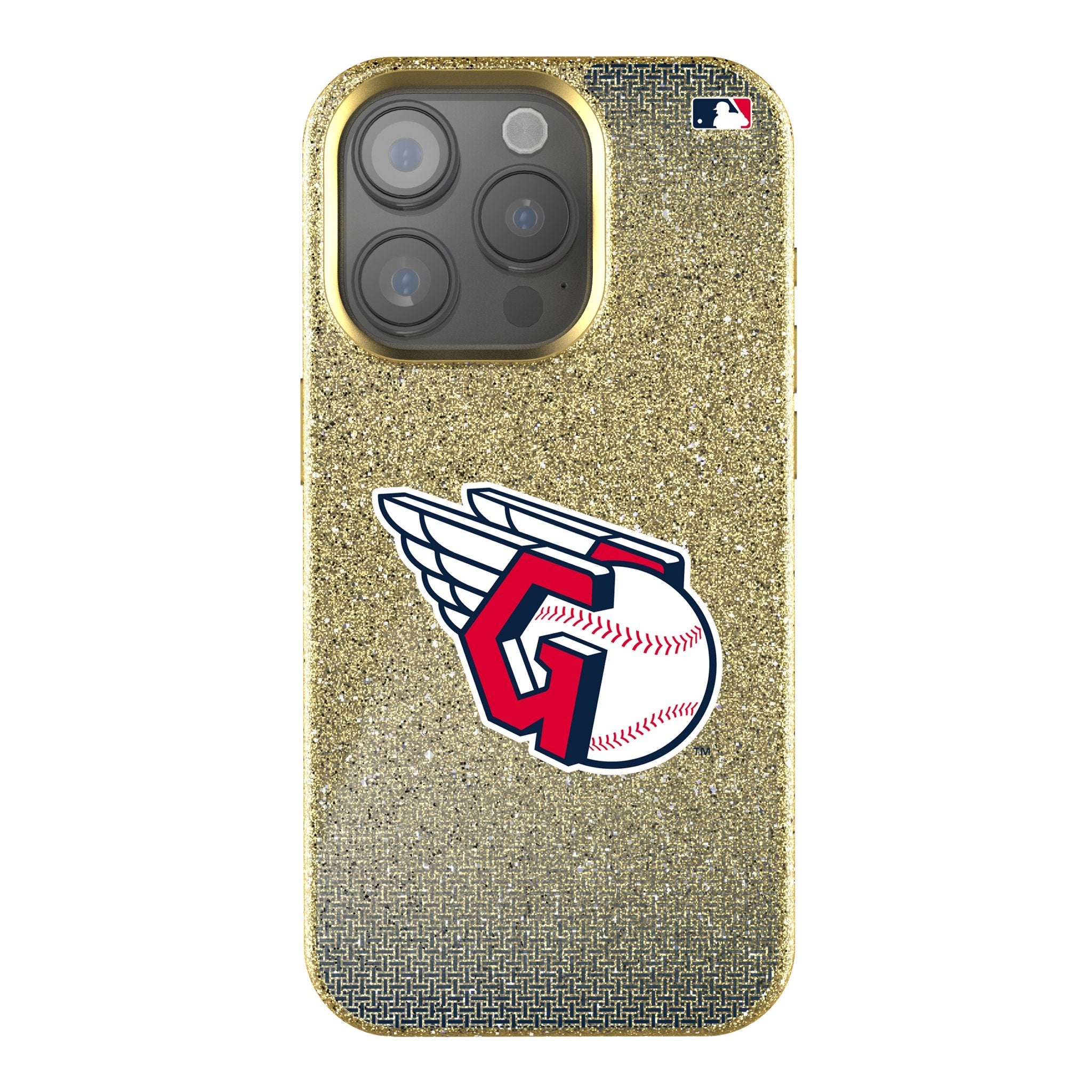 Cleveland Guardians Linen Bling Phone Case for Apple iPhone 1