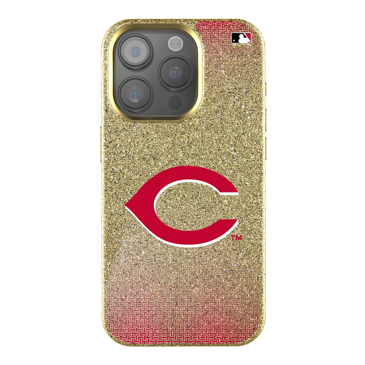 Cincinnati Reds Linen Bling Phone Case for Apple iPhone 1