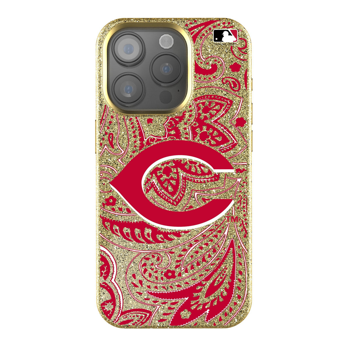 Cincinnati Reds Paisley Bling Phone Case 1