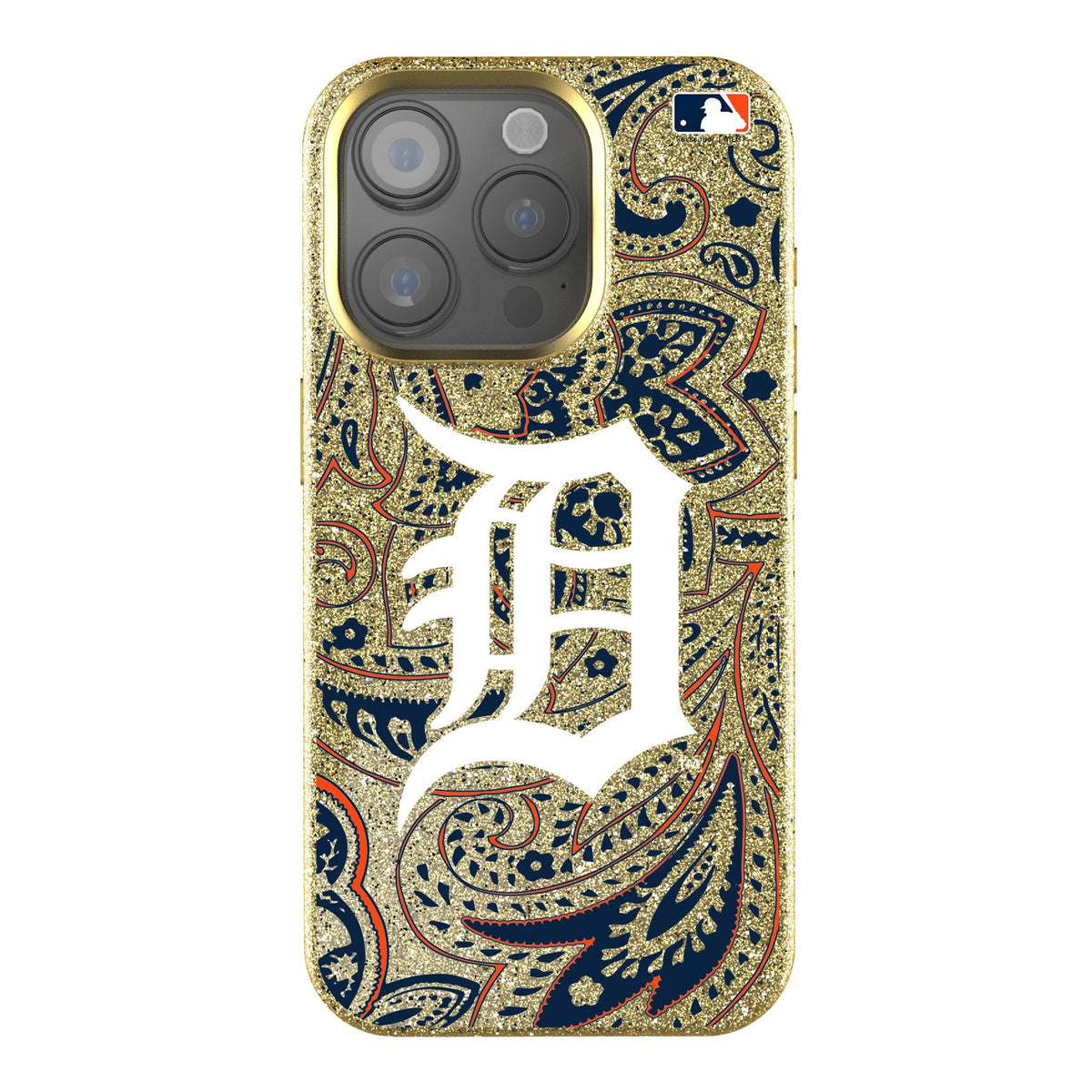 Detroit Tigers Paisley Bling Phone Case 1