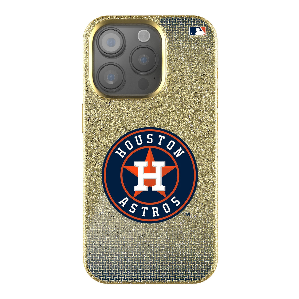 Houston Astros Linen Bling Phone Case for Apple iPhone 1