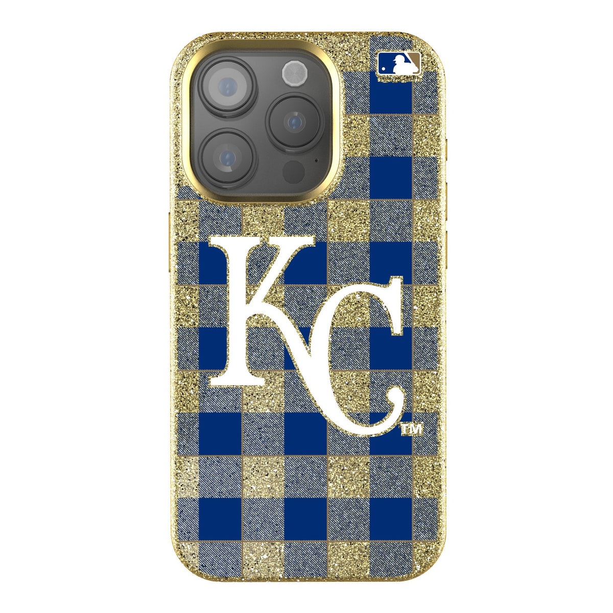 Kansas City Royals Plaid Bling Phone Case 1