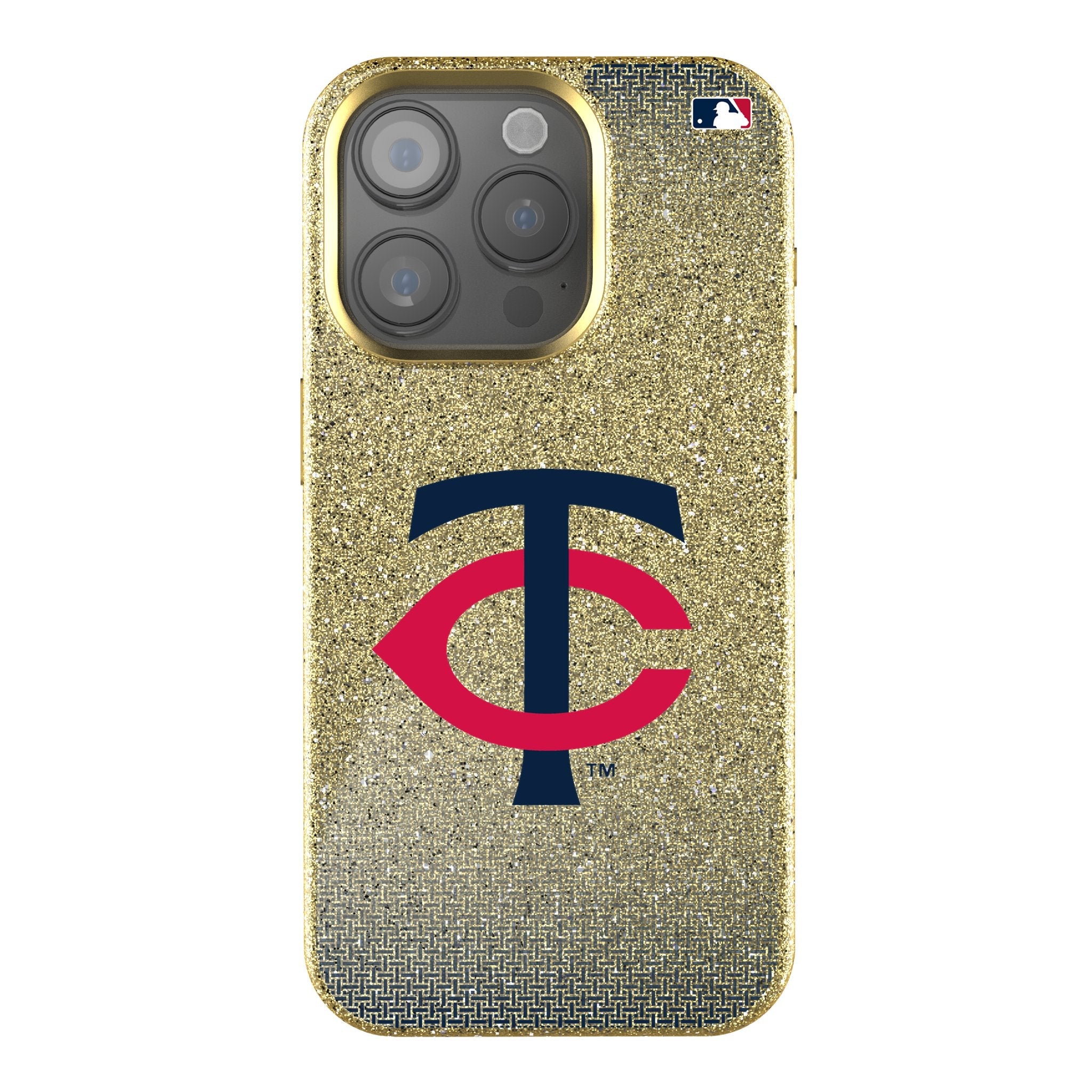 Minnesota Twins Linen Bling Phone Case for Apple iPhone 1