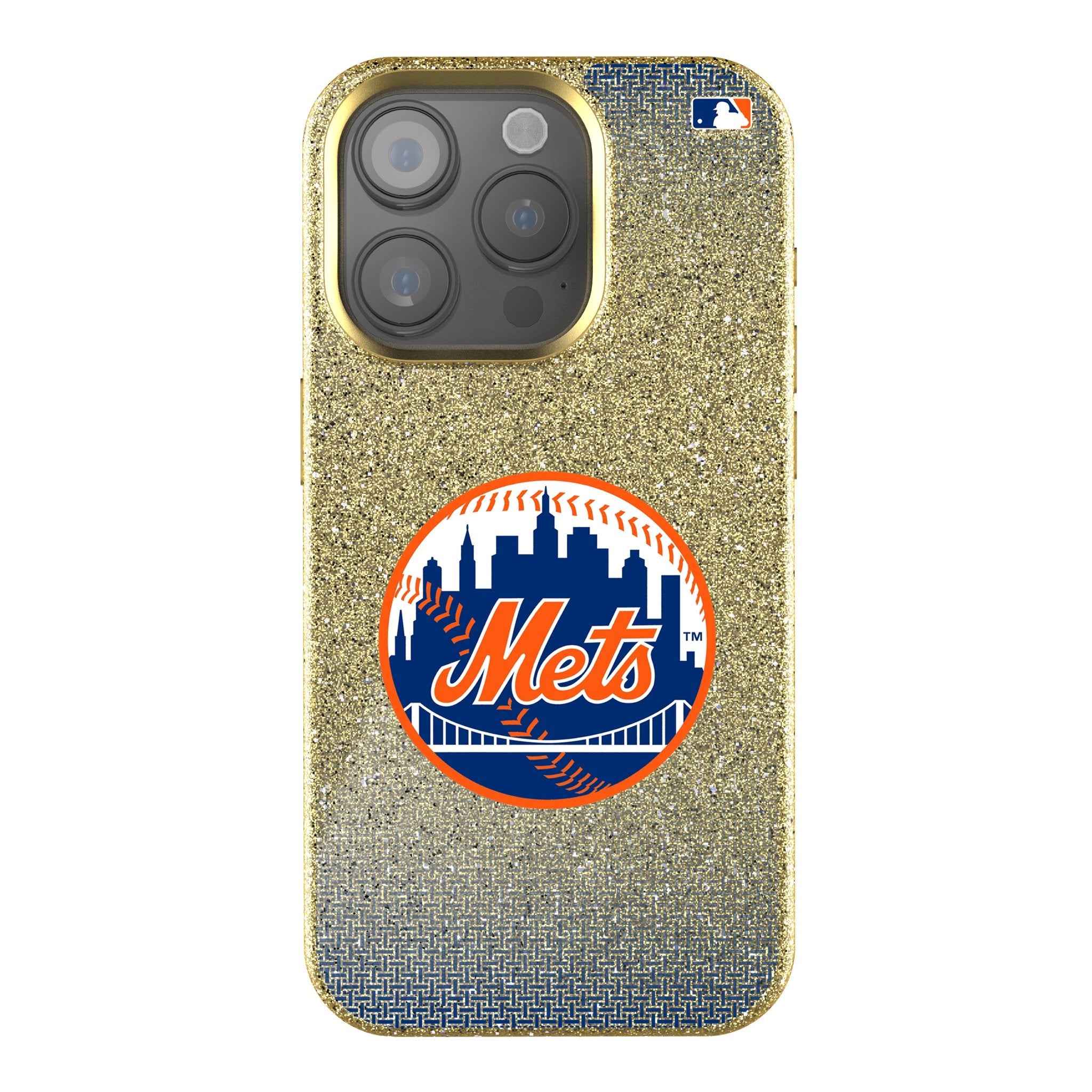 New York Mets Linen Bling Phone Case for Apple iPhone 1