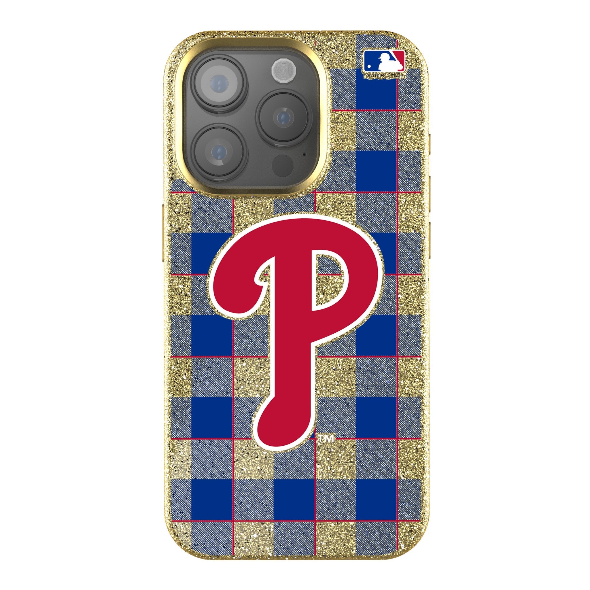 Philadelphia Phillies Plaid Bling Phone Case 1