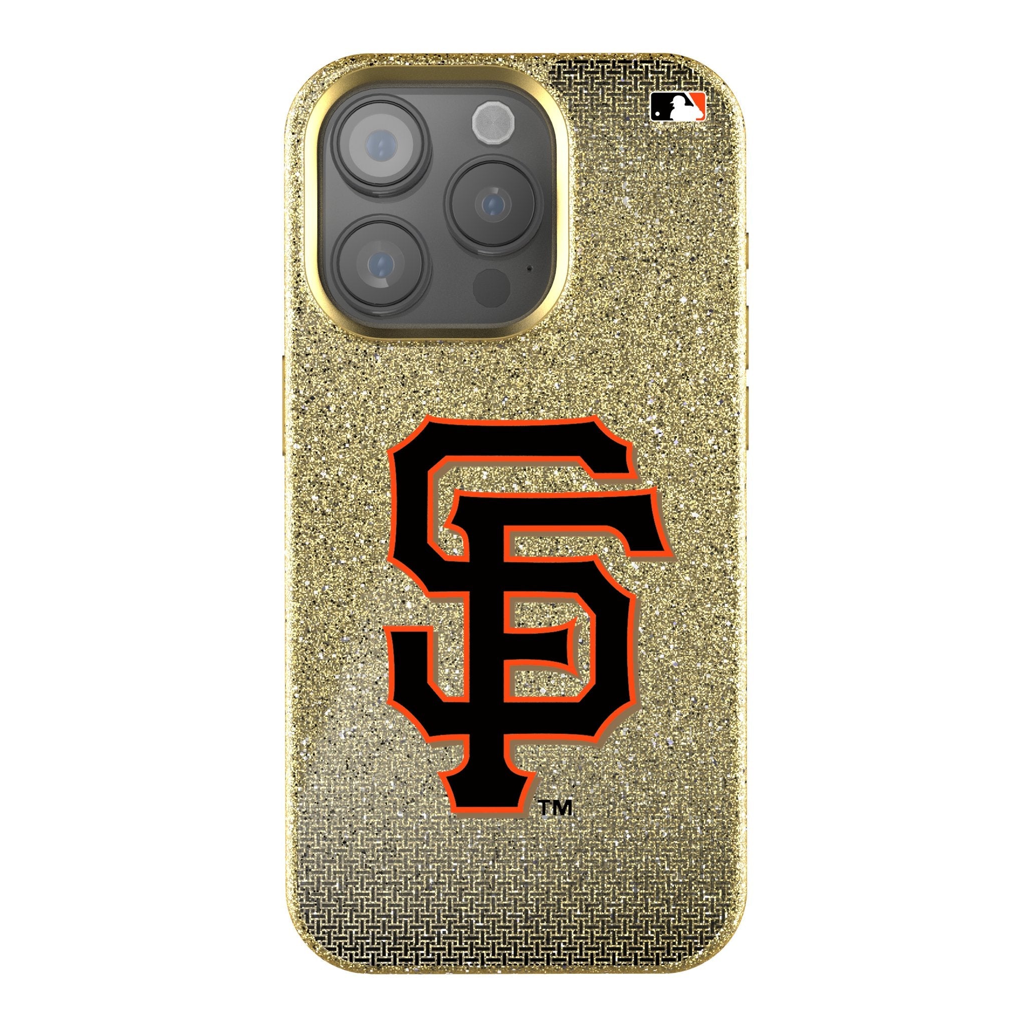 San Francisco Giants Linen Bling Phone Case for Apple iPhone