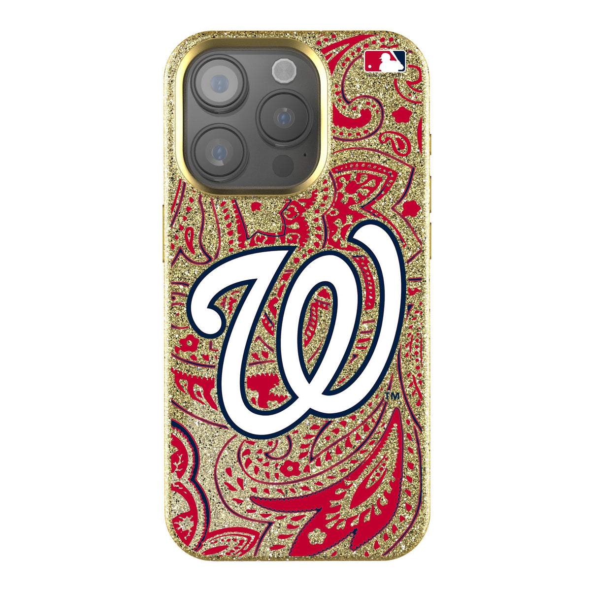 Washington Nationals Paisley Bling Phone Case 1