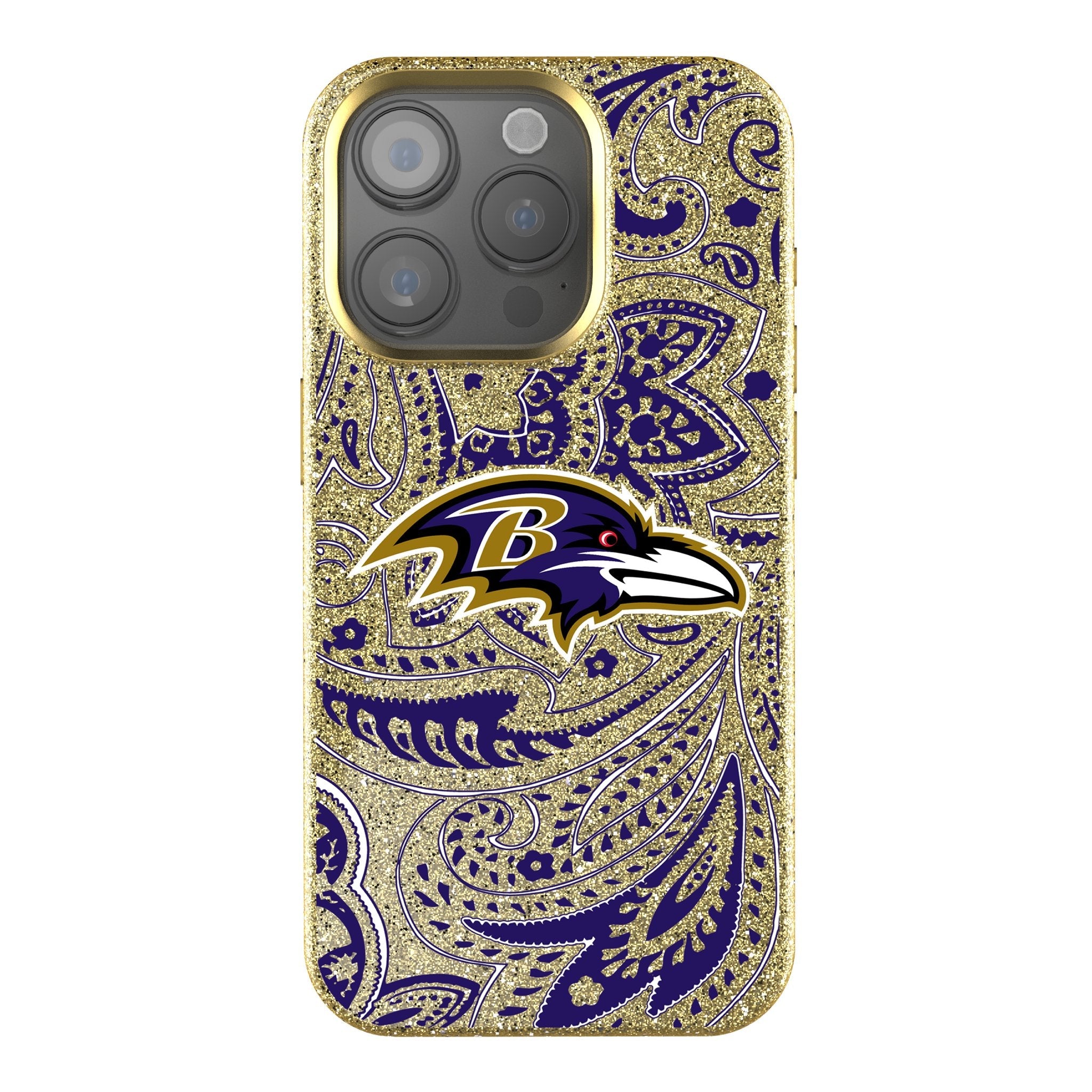 Baltimore Ravens Paisley Bling Phone Case 1