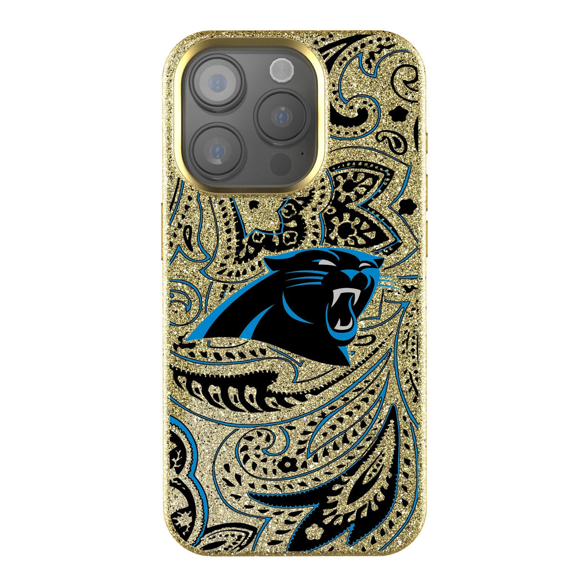 Carolina Panthers Paisley Bling Phone Case 1