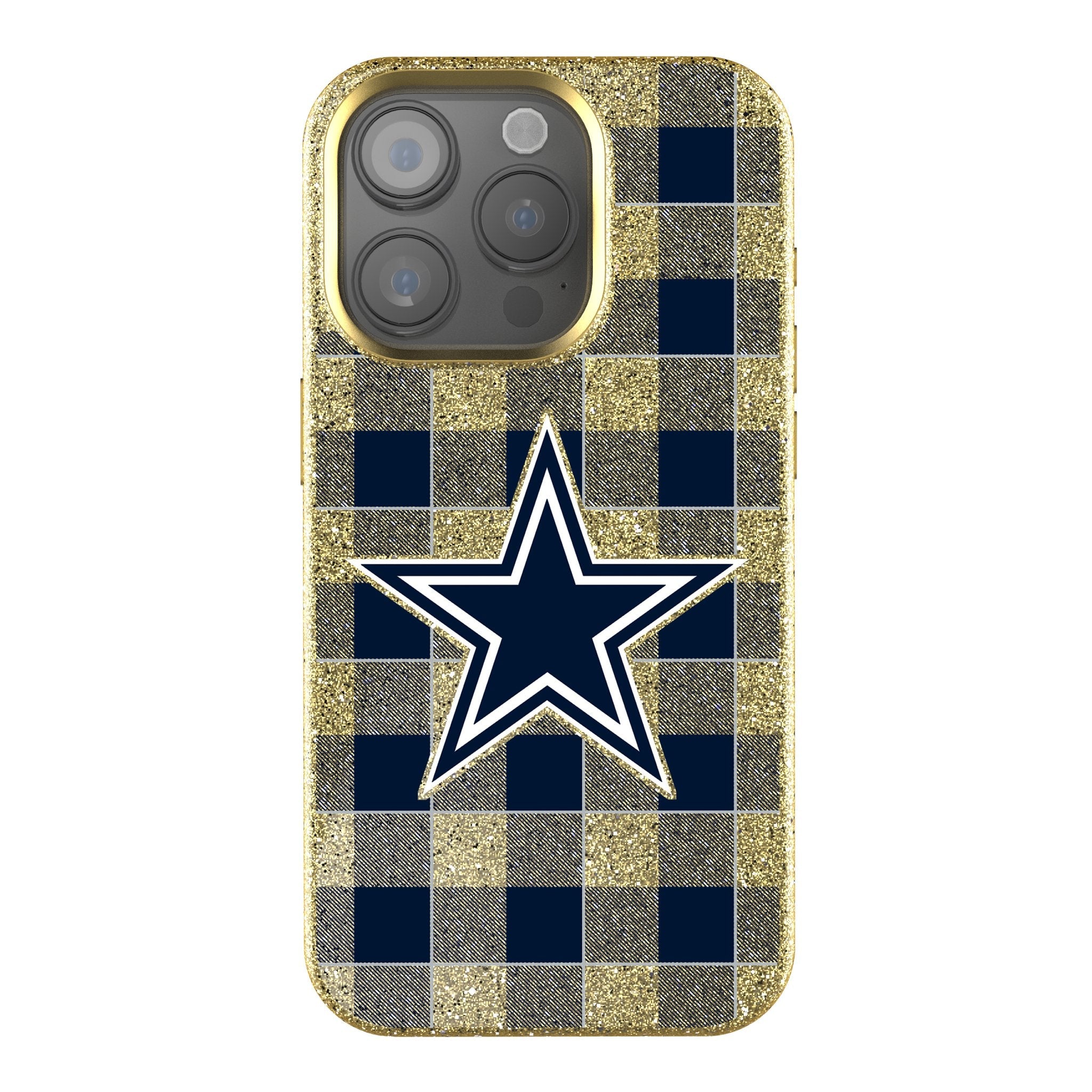 Dallas Cowboys Plaid Bling Phone Case
