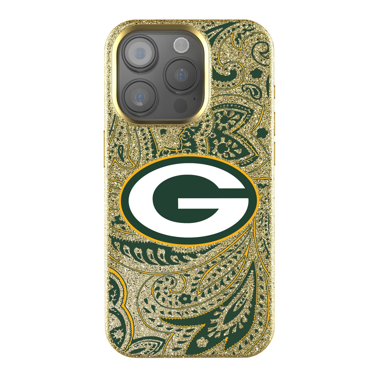 Green Bay Packers Paisley Bling Phone Case 1