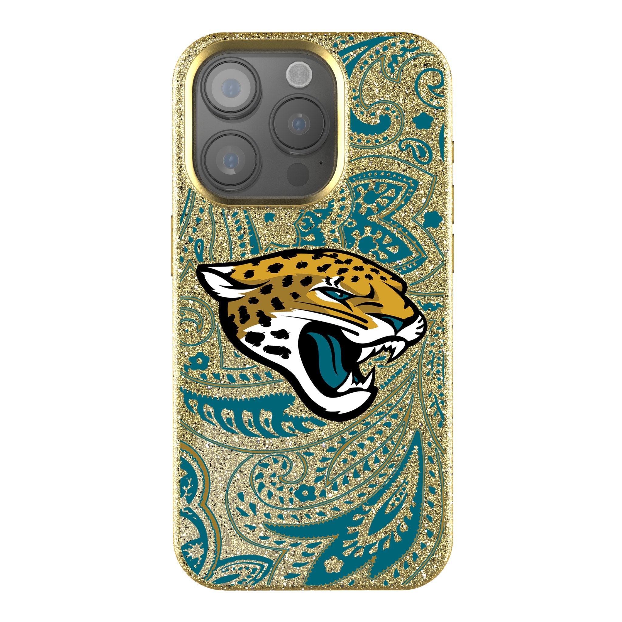 Jacksonville Jaguars Paisley Bling Phone Case 1