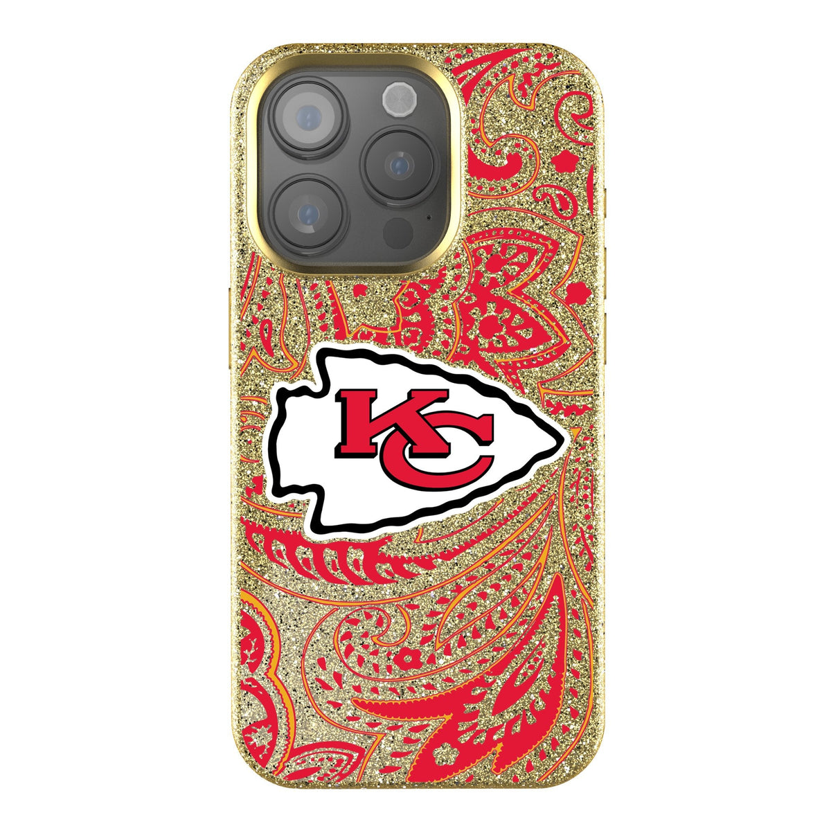 Kansas City Chiefs Paisley Bling Phone Case 1