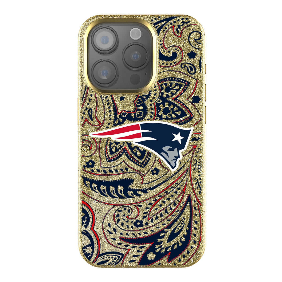 New England Patriots Paisley Bling Phone Case 1