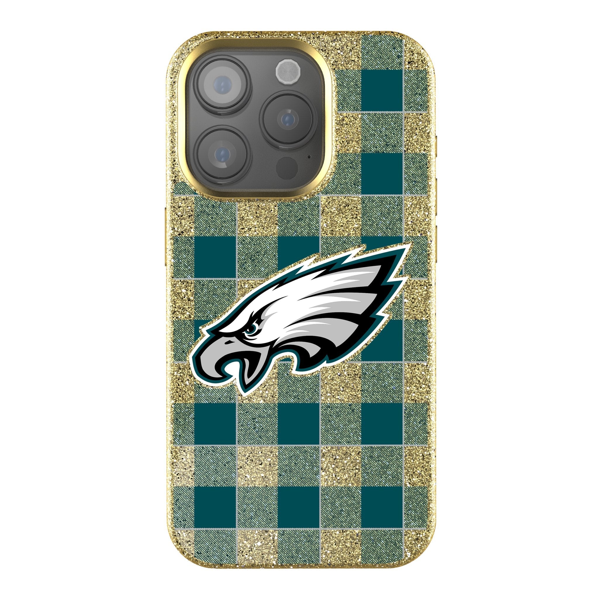 Philadelphia Eagles Plaid Bling Phone Case 1