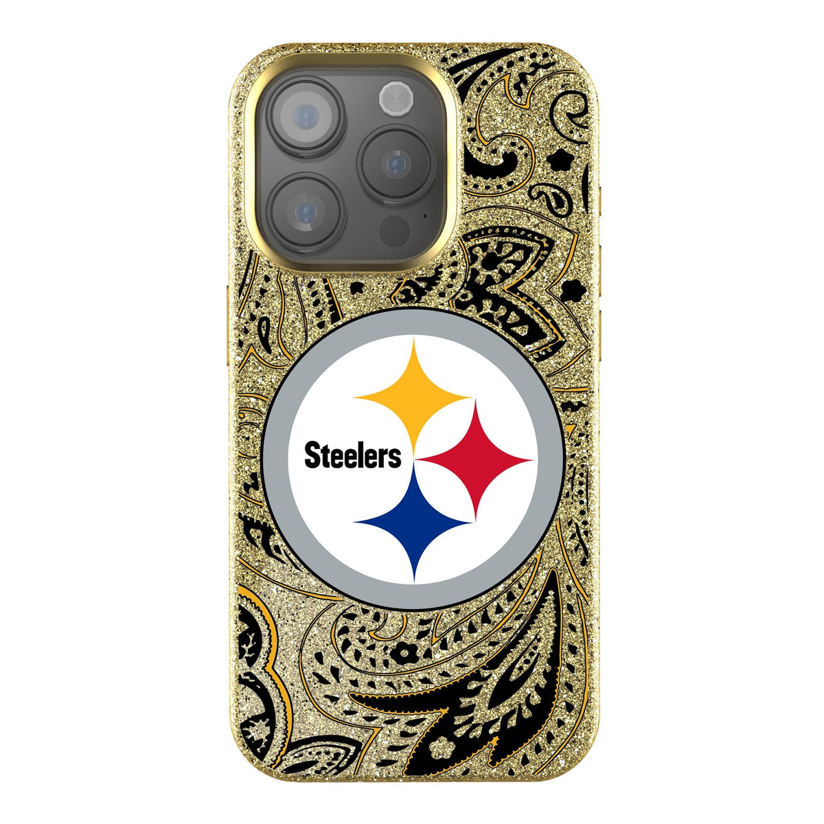 Pittsburgh Steelers Paisley Bling Phone Case 1