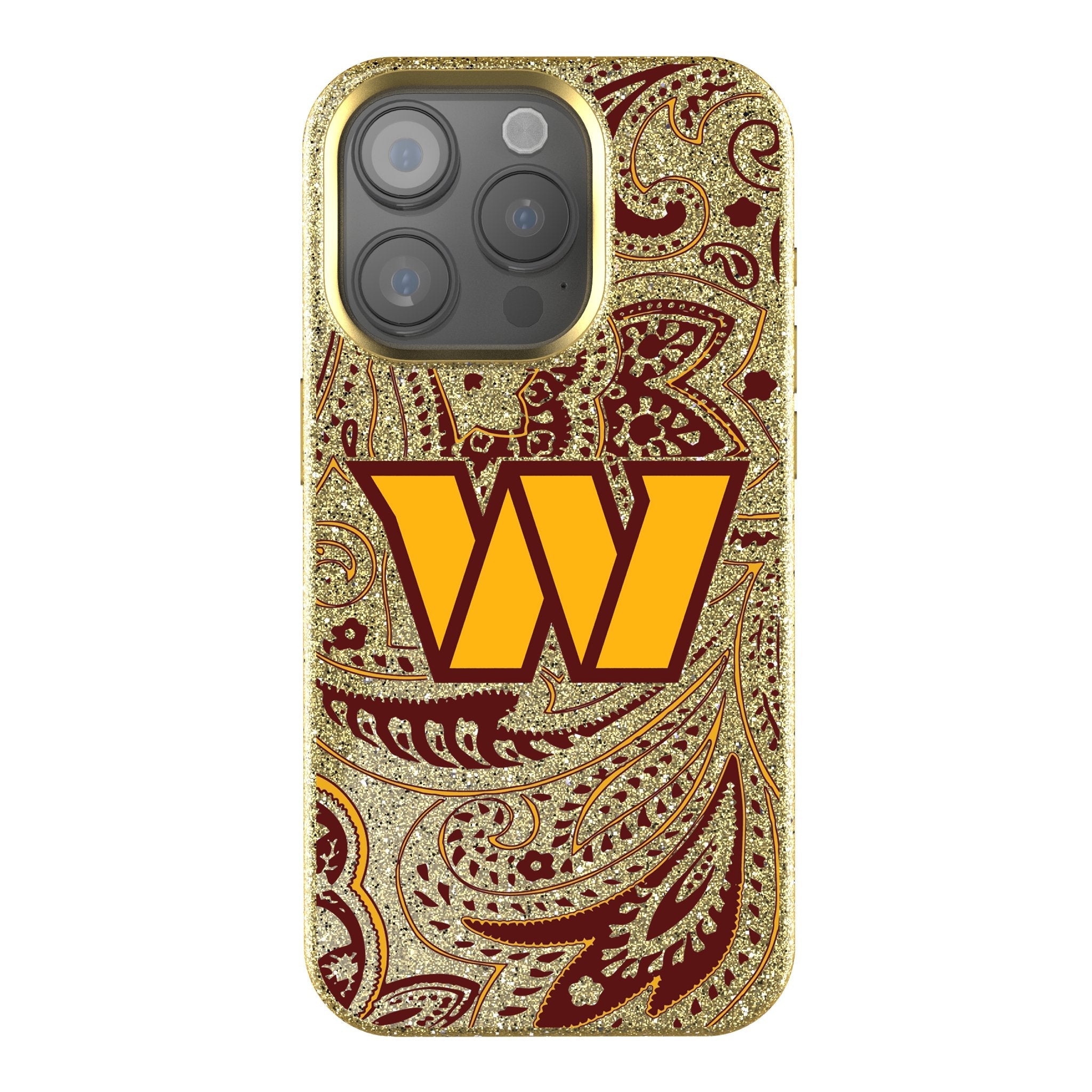Washington Commanders Paisley Bling Phone Case 1