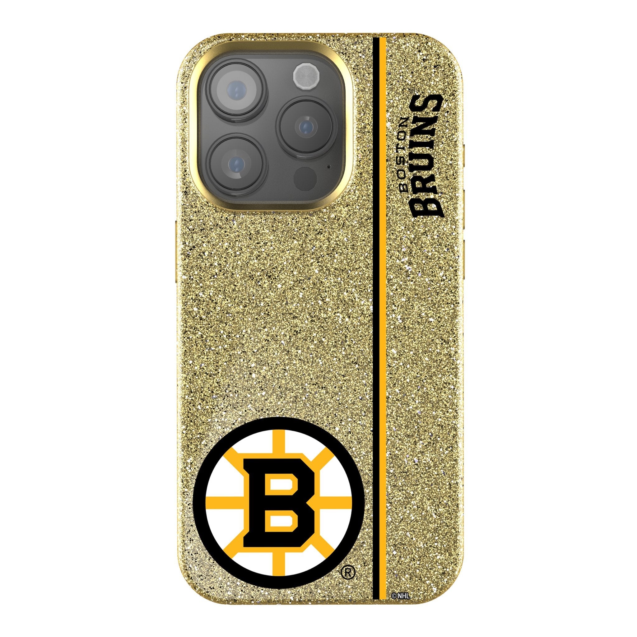 Boston Bruins Sidebar Bling Phone Case for Apple iPhone
