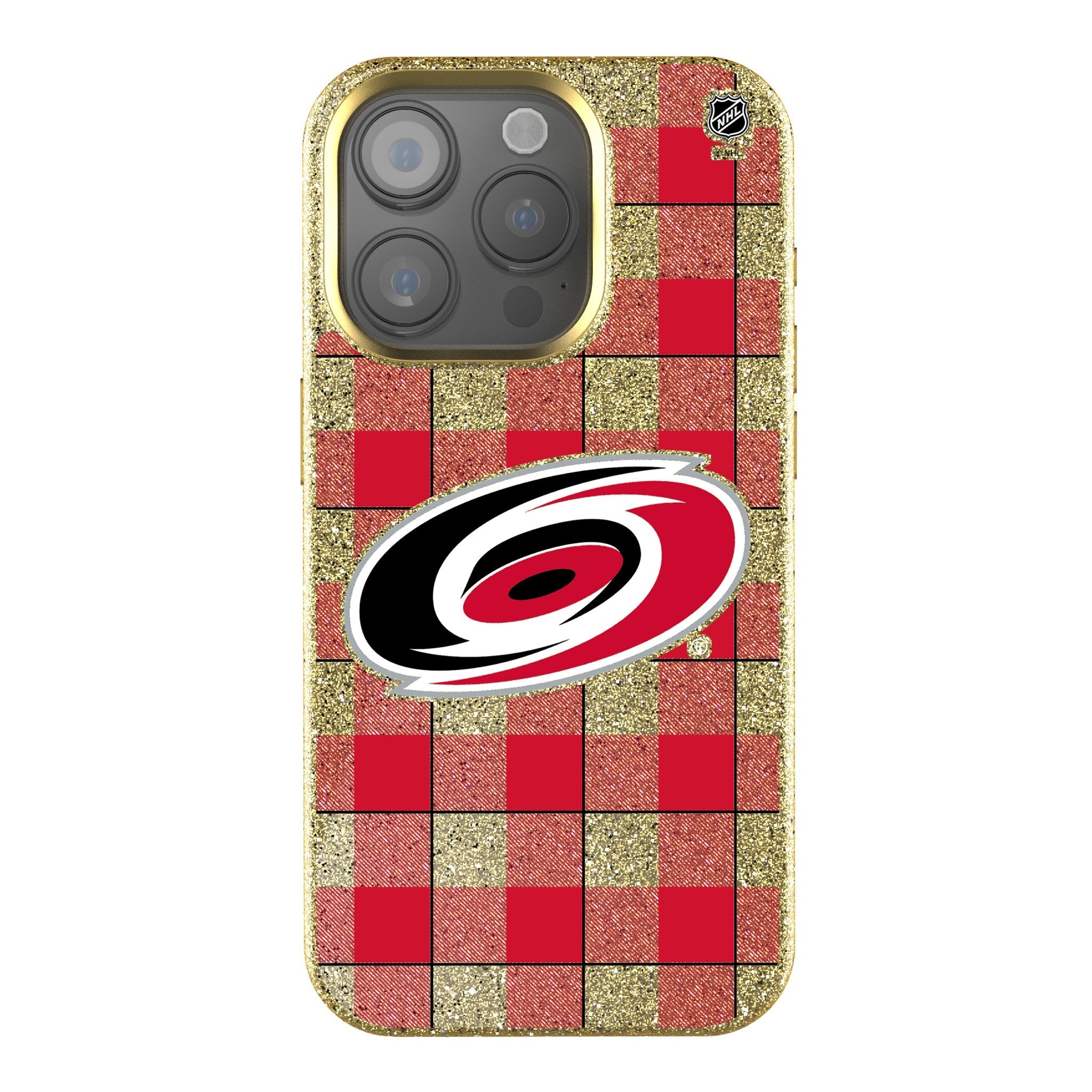 Carolina Hurricanes Plaid Bling Phone Case