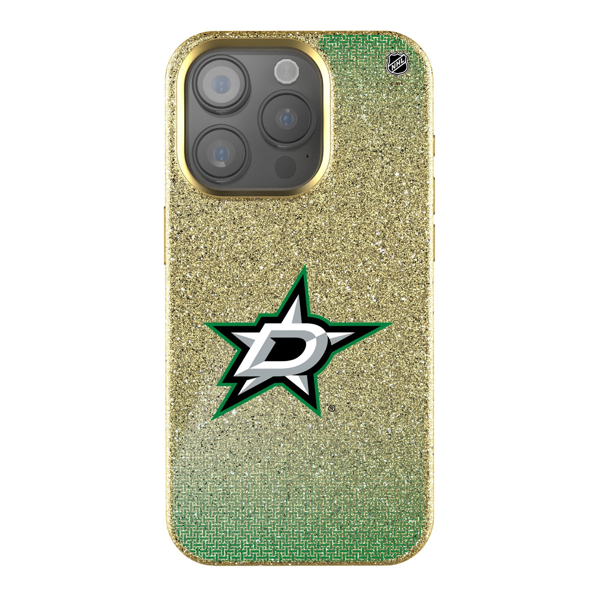 Dallas Stars Linen Bling Phone Case for Apple iPhone