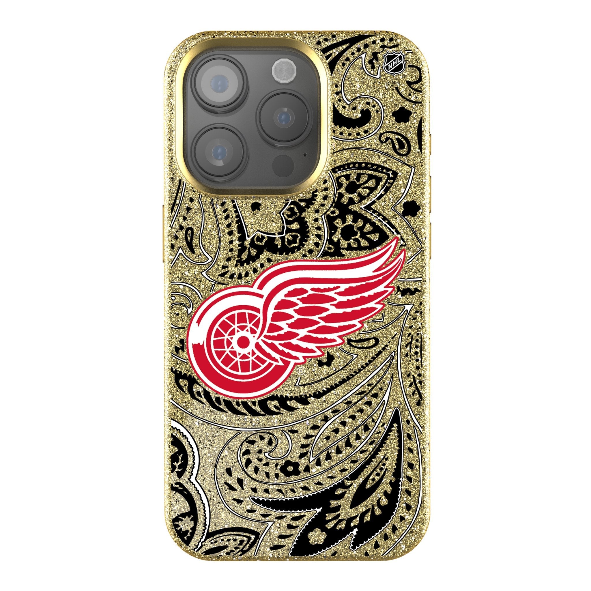 Detroit Red Wings Paisley Bling Phone Case