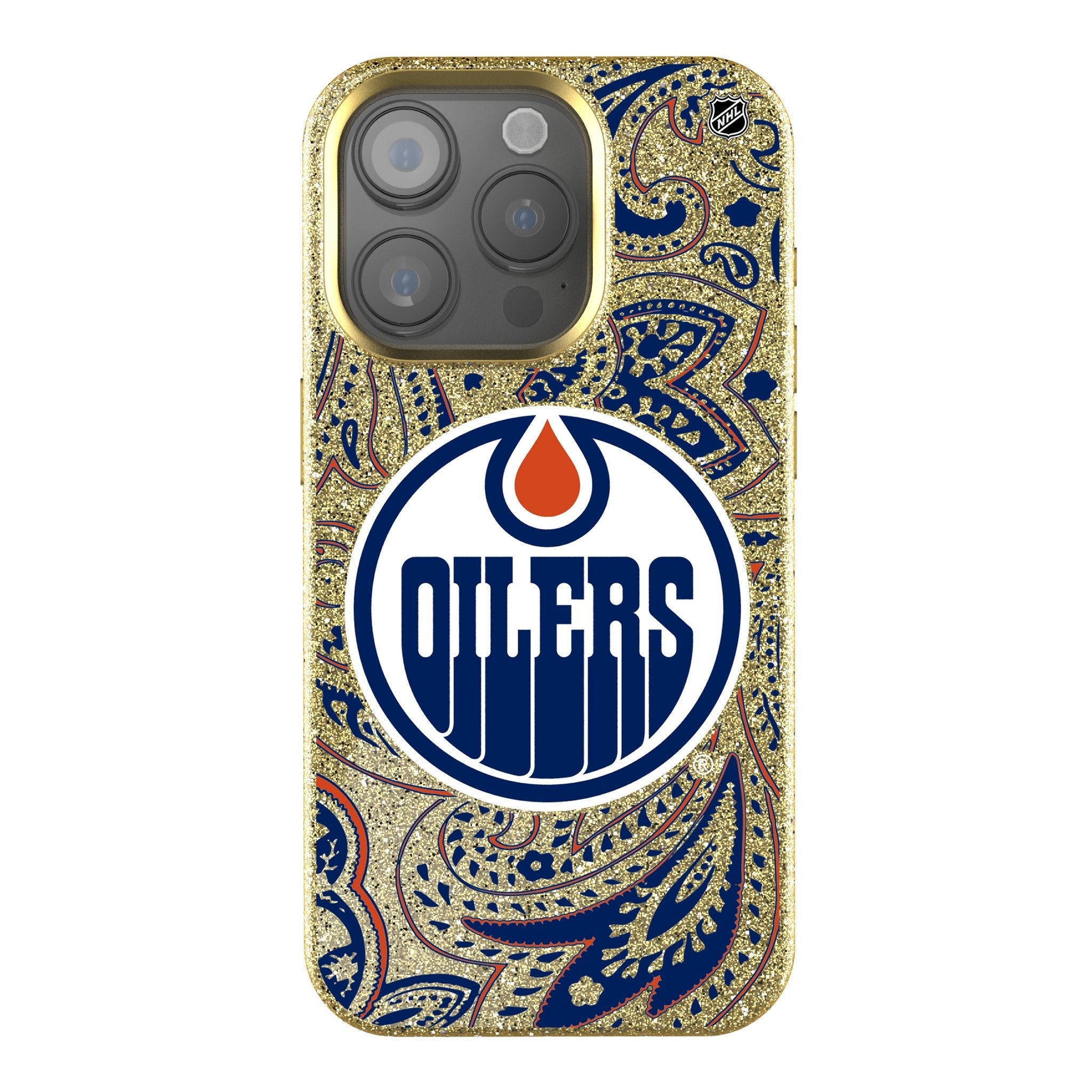 Edmonton Oilers Paisley Bling Phone Case