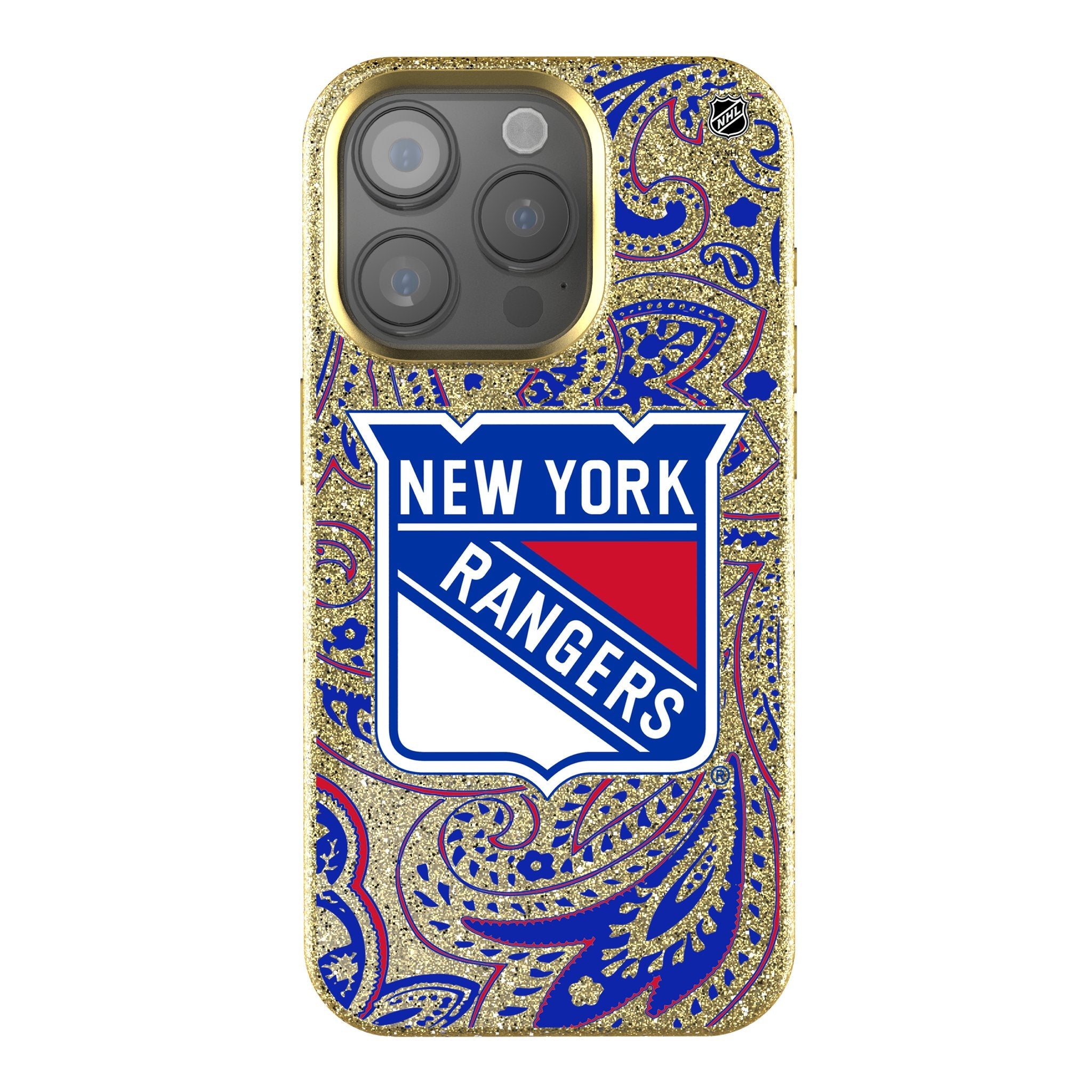 New York Rangers Paisley Bling Phone Case