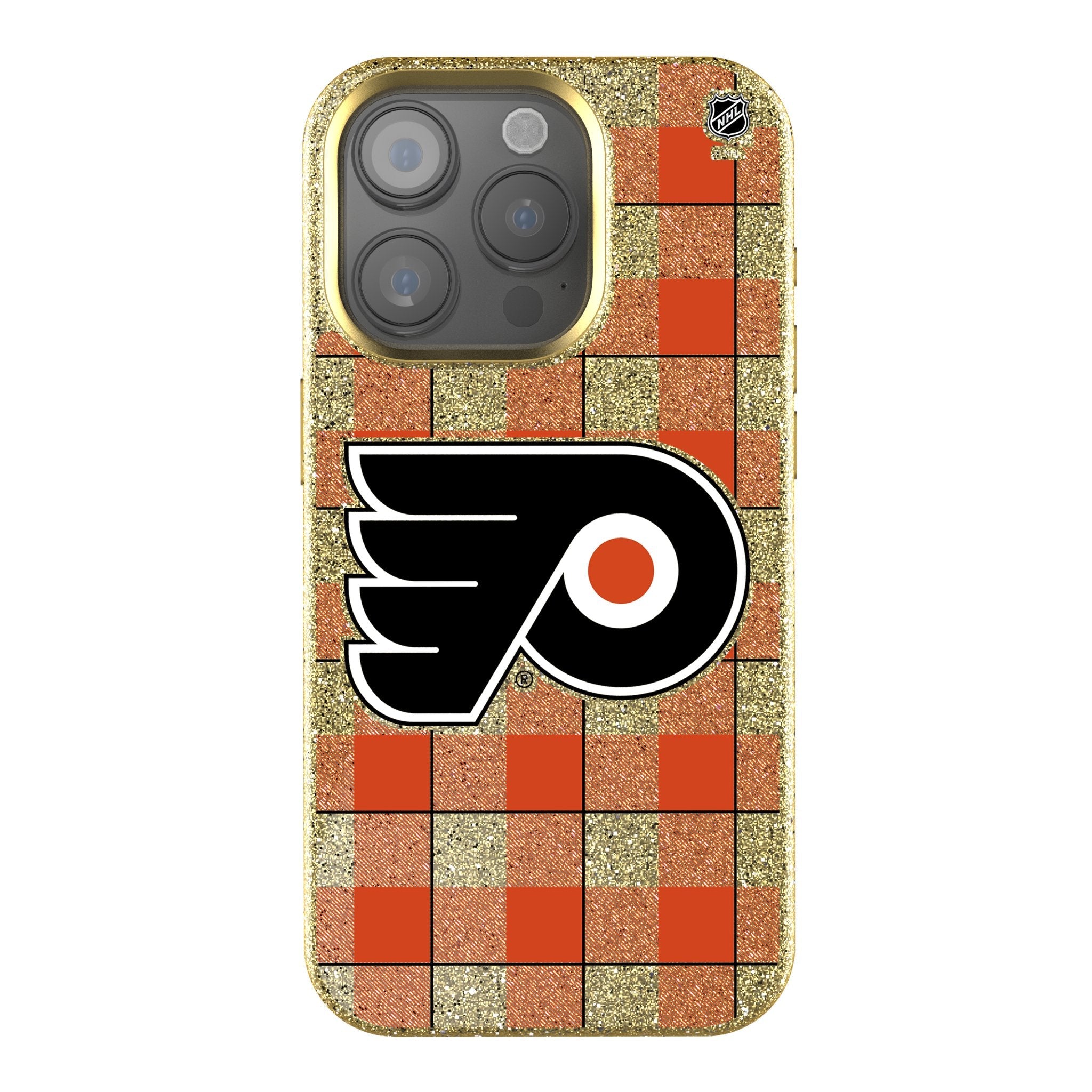 Philadelphia Flyers Plaid Bling Phone Case