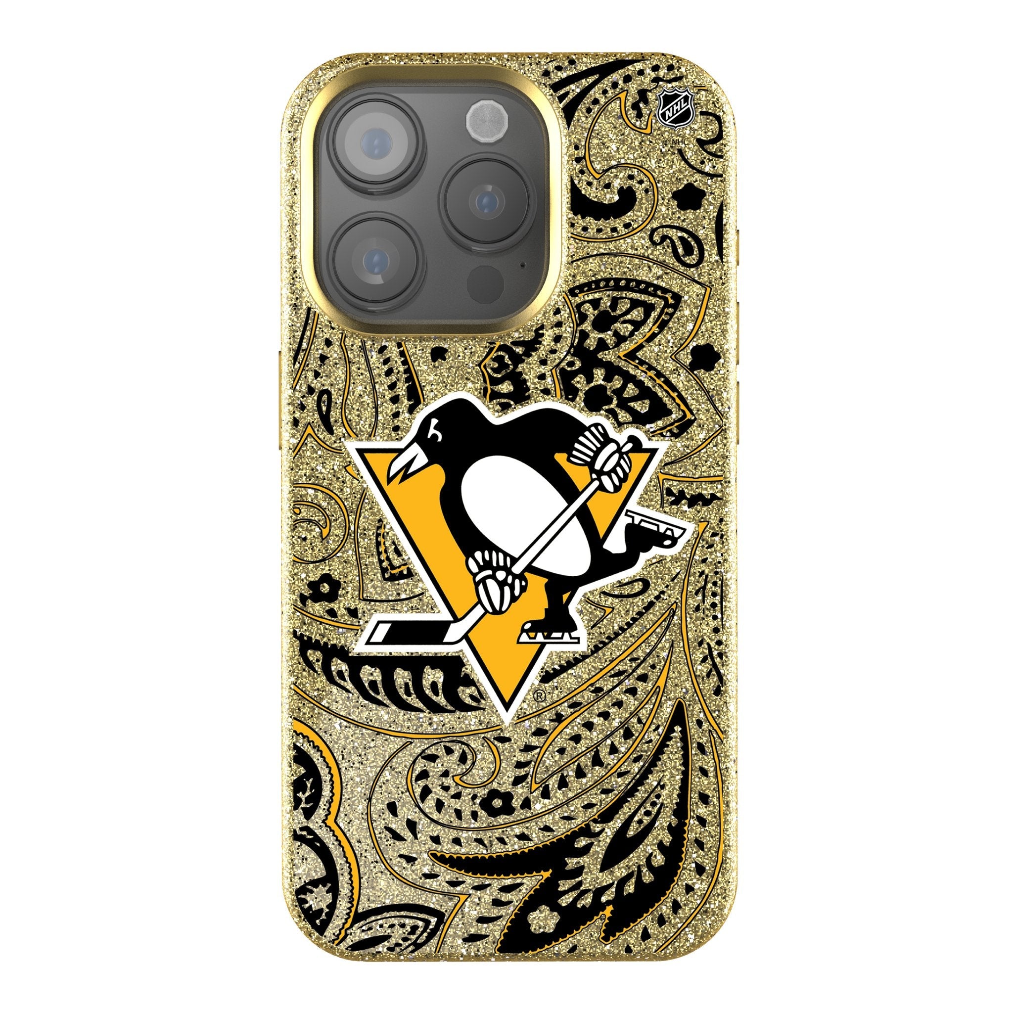 Pittsburgh Penguins Paisley Bling Phone Case