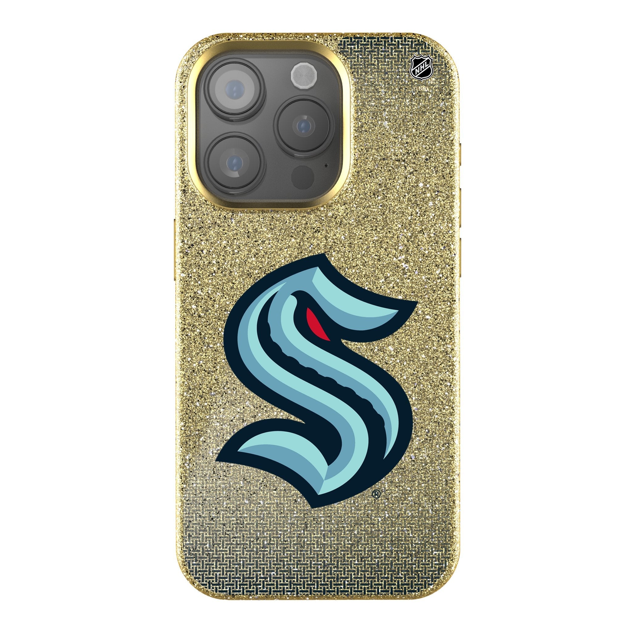 Seattle Kraken Linen Bling Phone Case for Apple iPhone