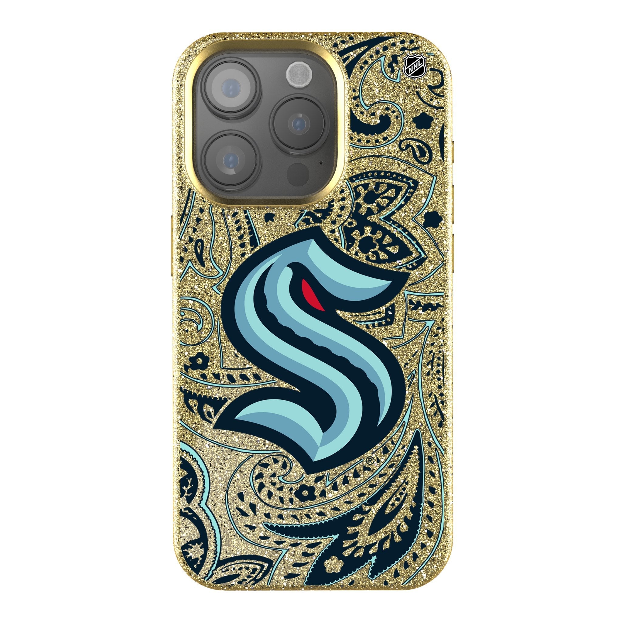 Seattle Kraken Paisley Bling Phone Case