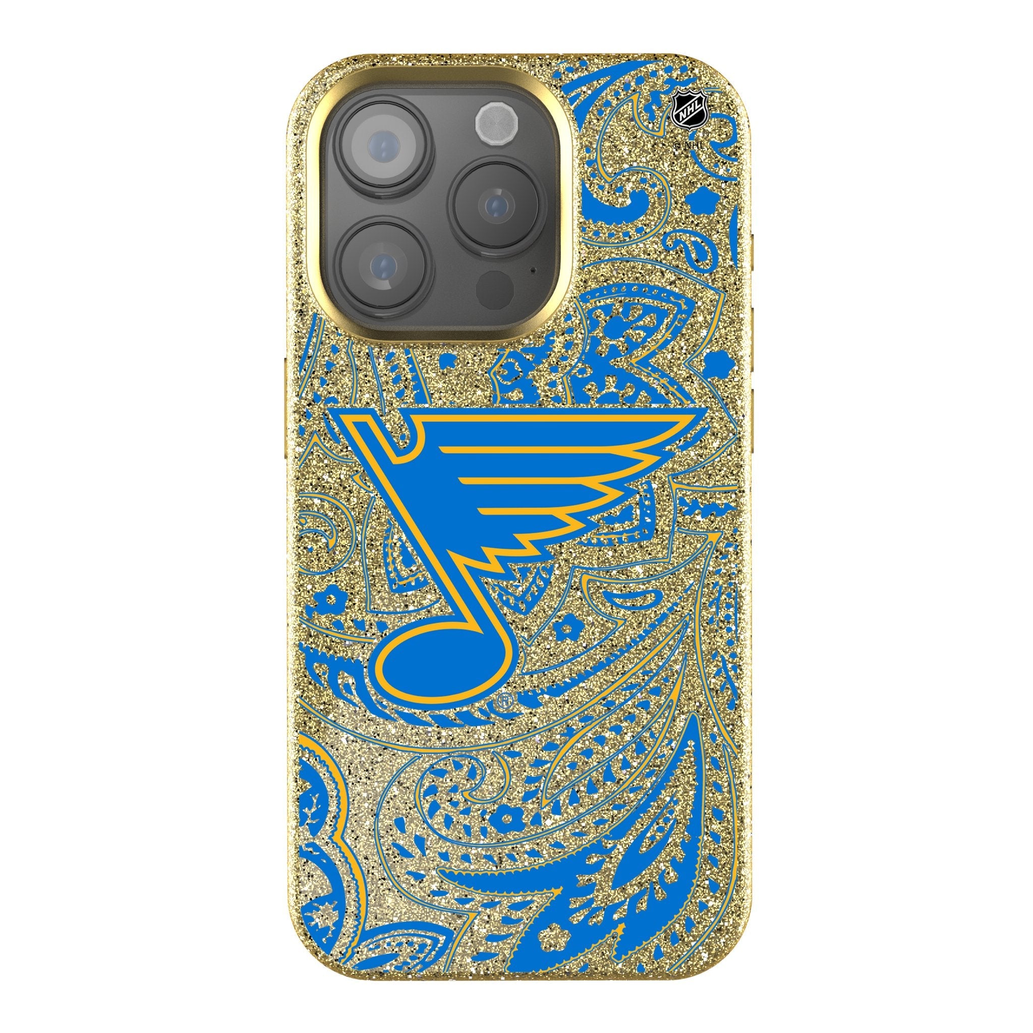 St. Louis Blues Paisley Bling Phone Case for Apple iPhone