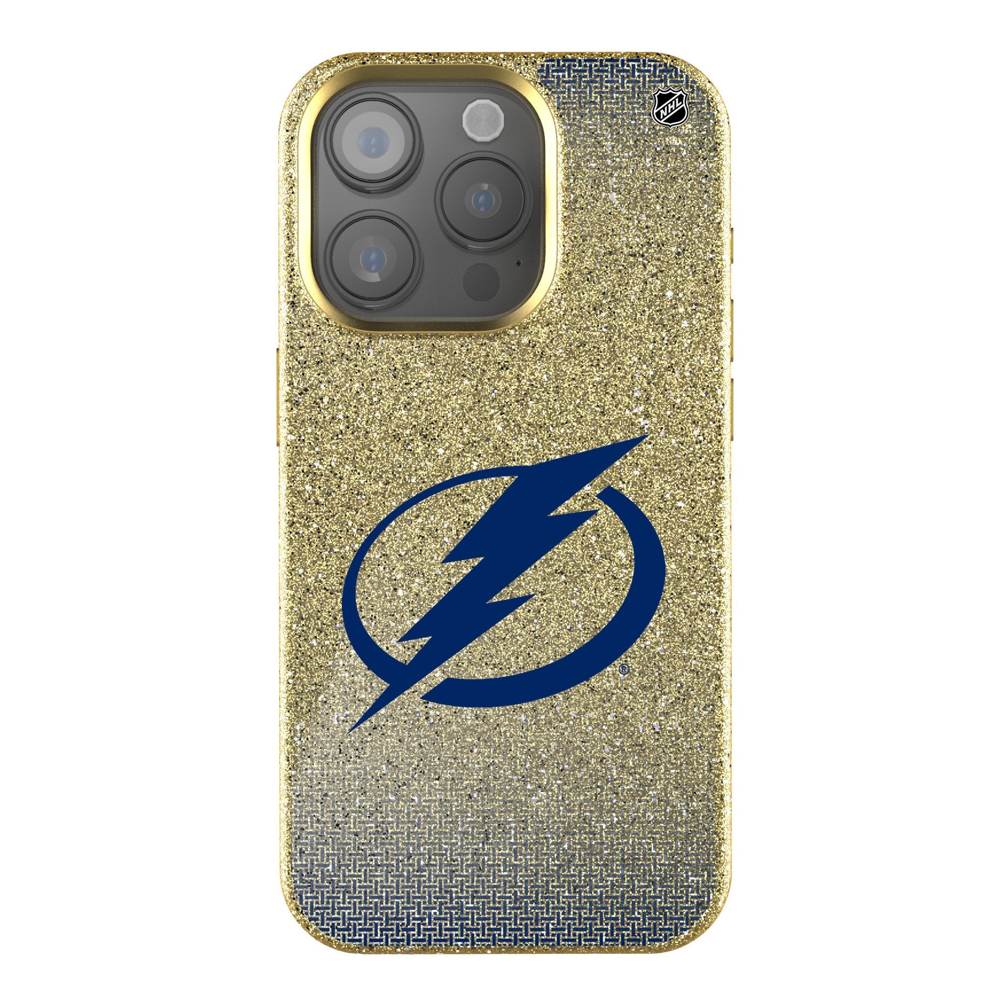 Tampa Bay Lightning Linen Bling Phone Case for Apple iPhone