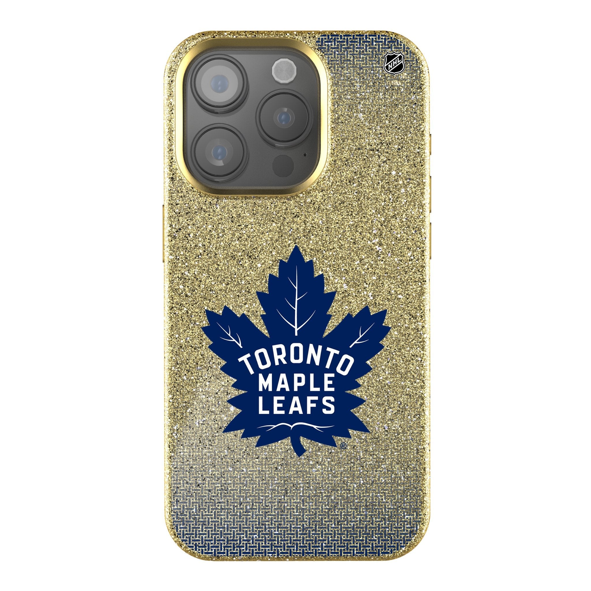Toronto Maple Leafs Linen Bling Phone Case for Apple iPhone