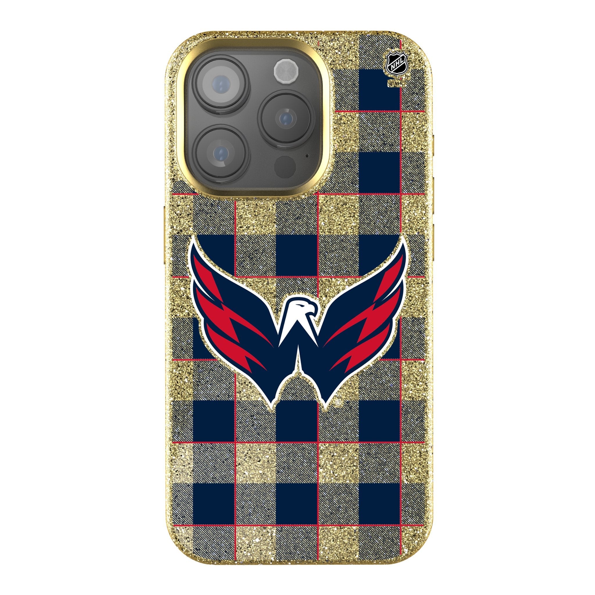 Washington Capitals Plaid Bling Phone Case
