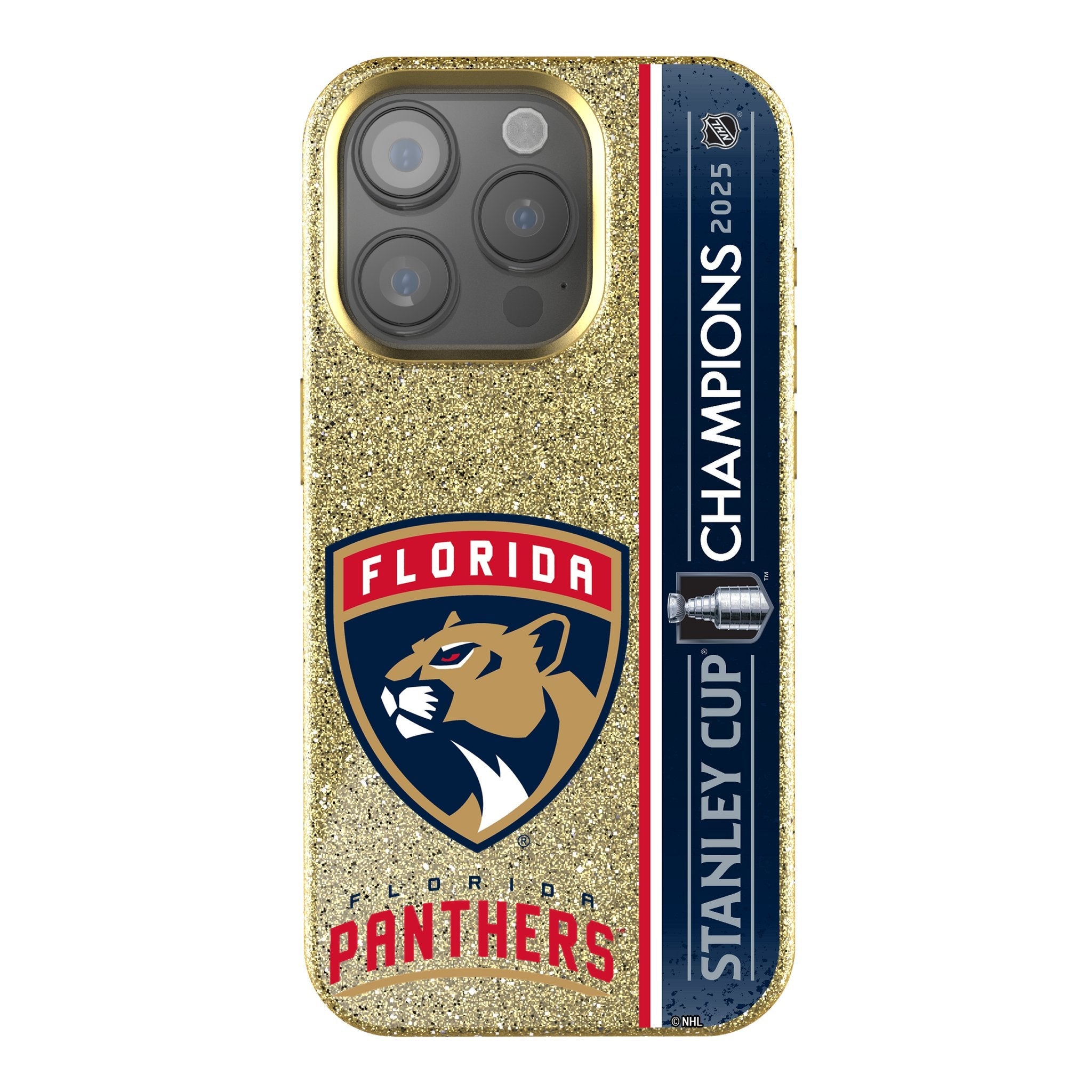Florida Panthers 2025 Stanley Cup Bling Phone Case for Apple iPhone