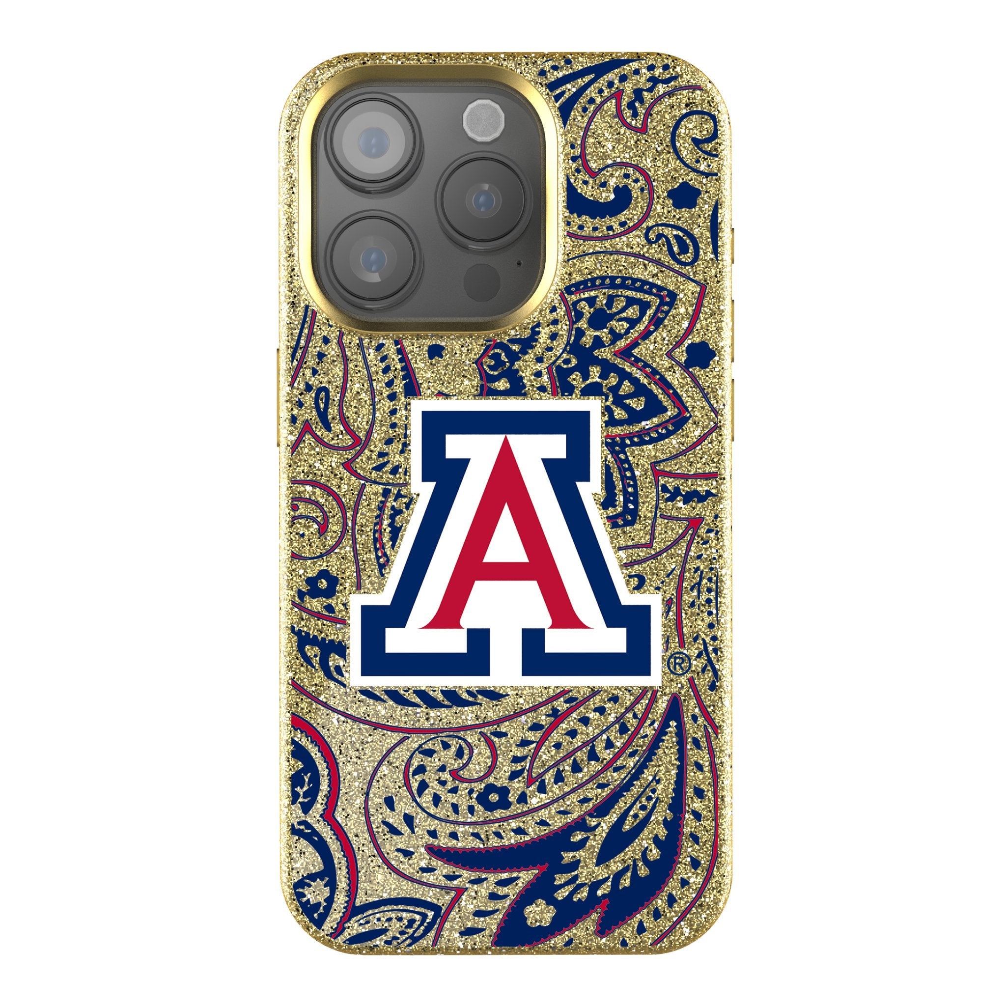 University of Arizona Wildcats Paisley Bling Phone Case 1