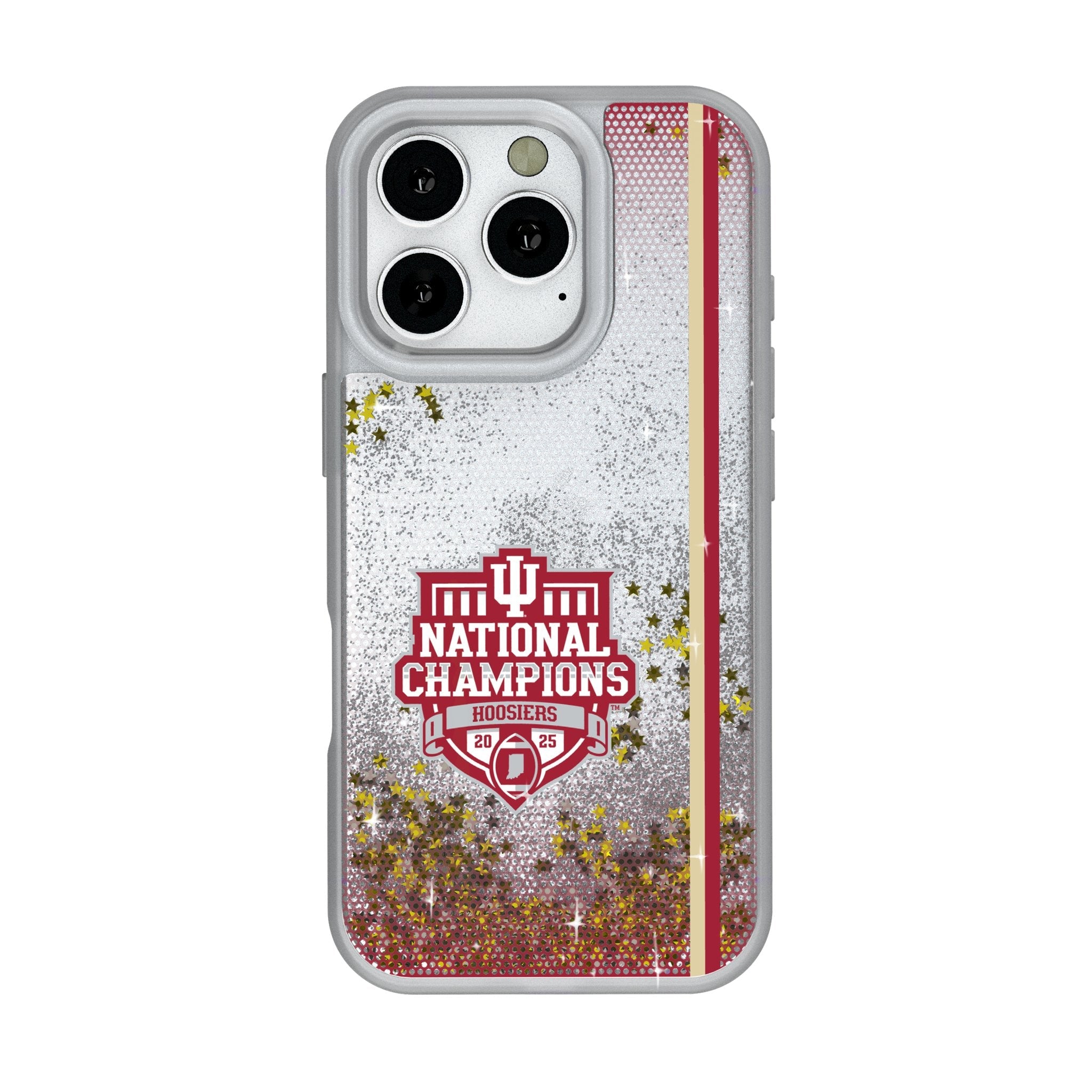 Indiana University Hoosiers 2025 College Football Playoff National Champion Glitter Phone Case for Apple iPhone