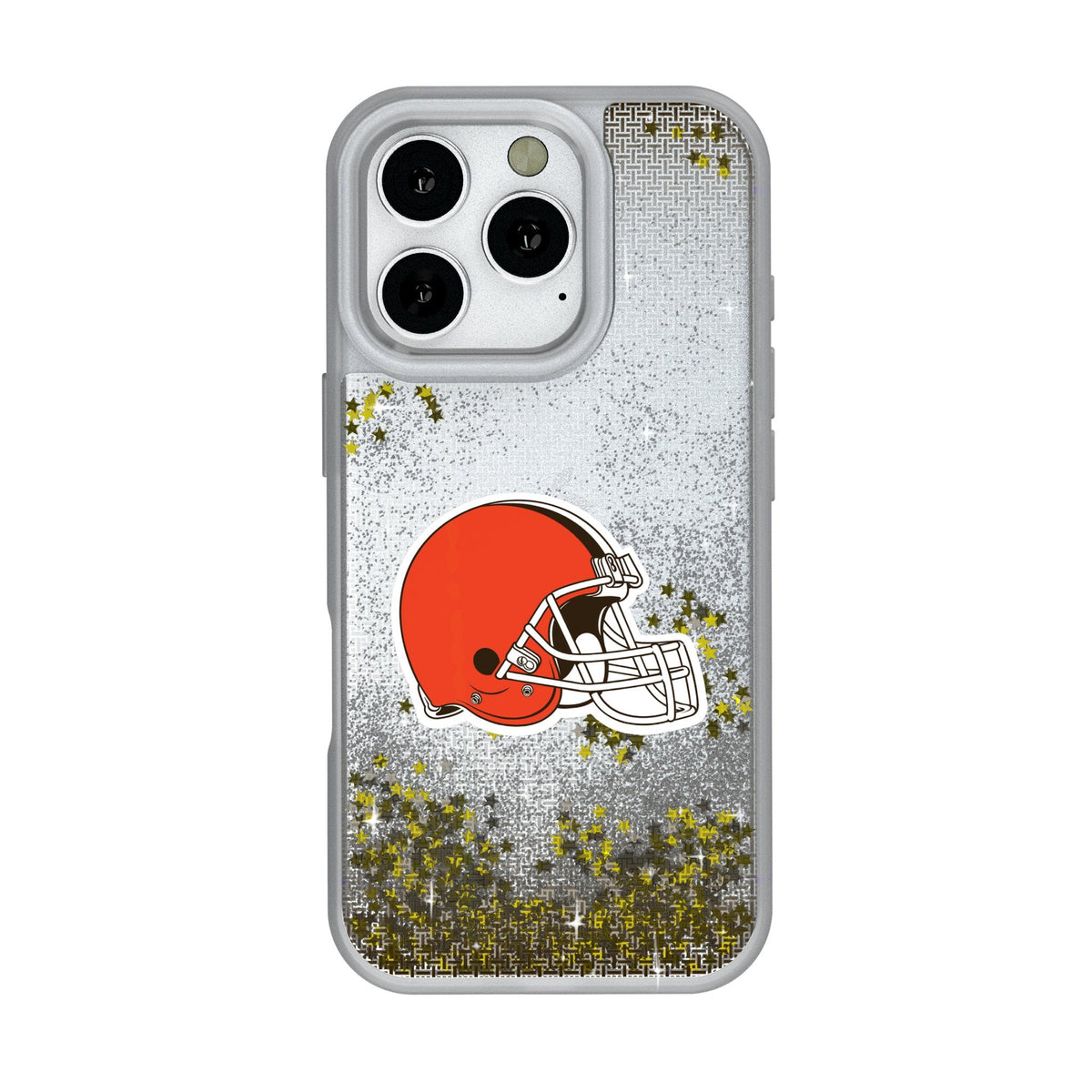 Cleveland Browns Linen Glitter Phone Case for Apple iPhone 2