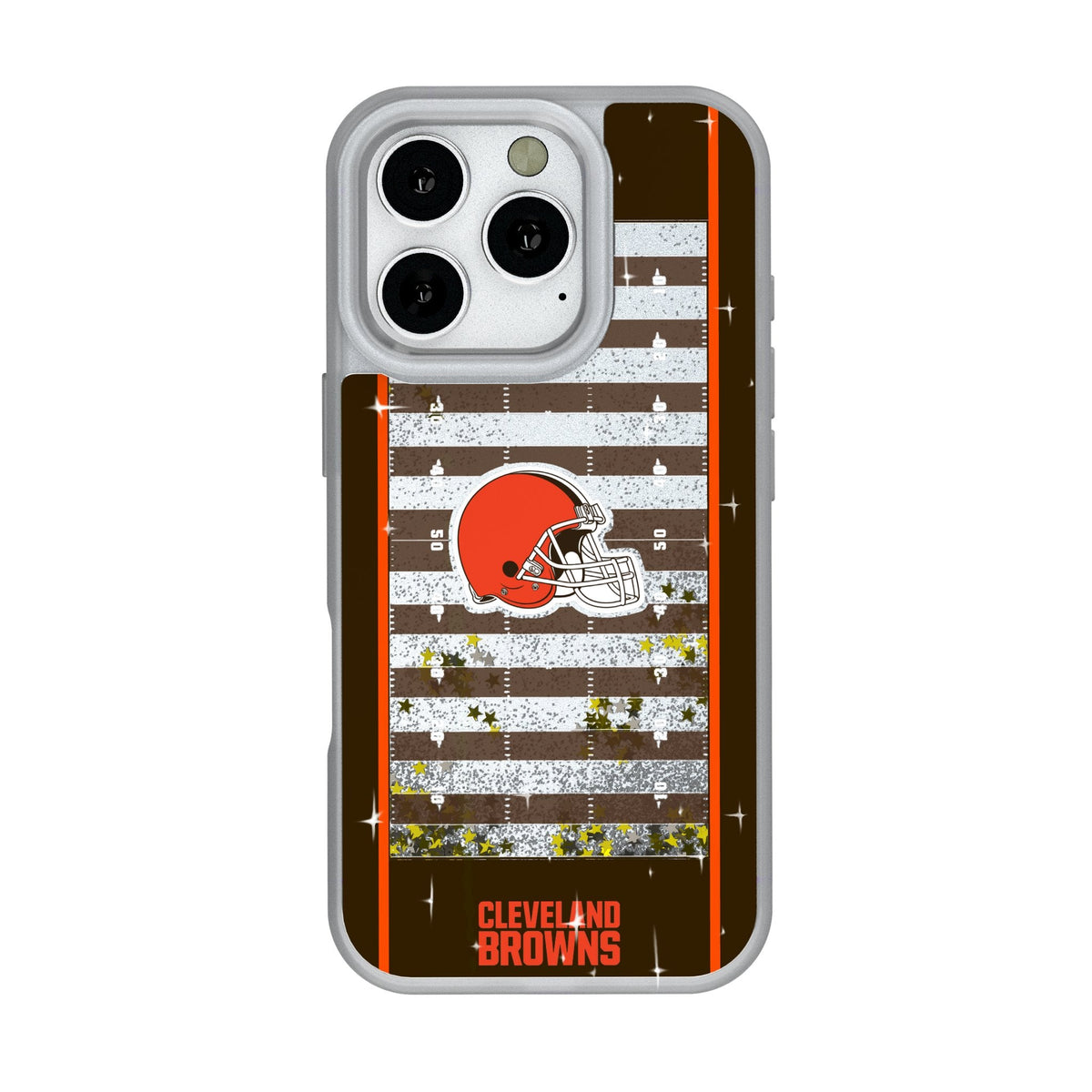 Cleveland Browns Field Glitter Phone Case for Apple iPhone 2