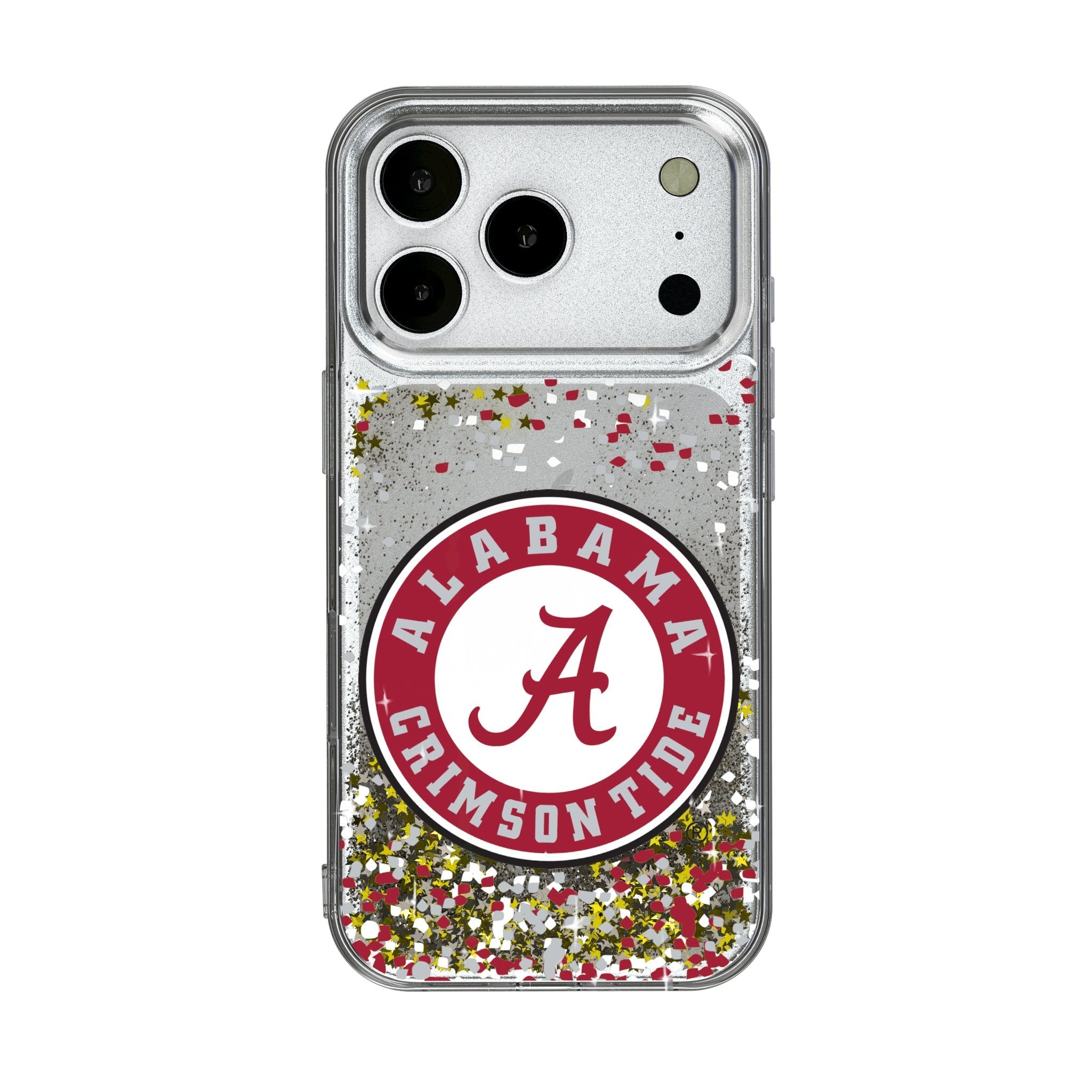 University of Alabama Crimson Tide Confetti Glitter Phone Case for Apple iPhone 17 Series 1